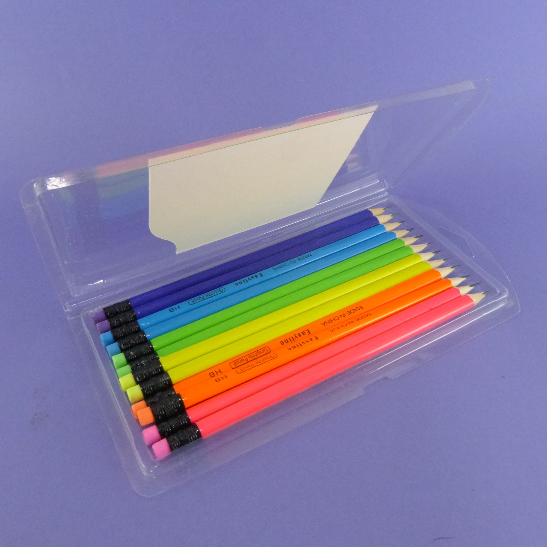 Miniatura 2 de Caja de lápices madera fluorescente x 1