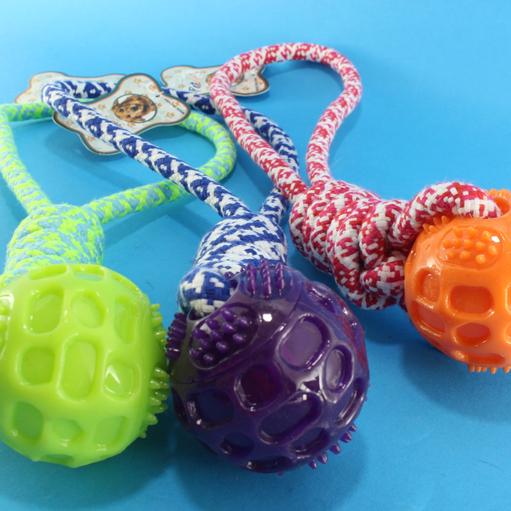 Juguete para mascota con agarradera y p