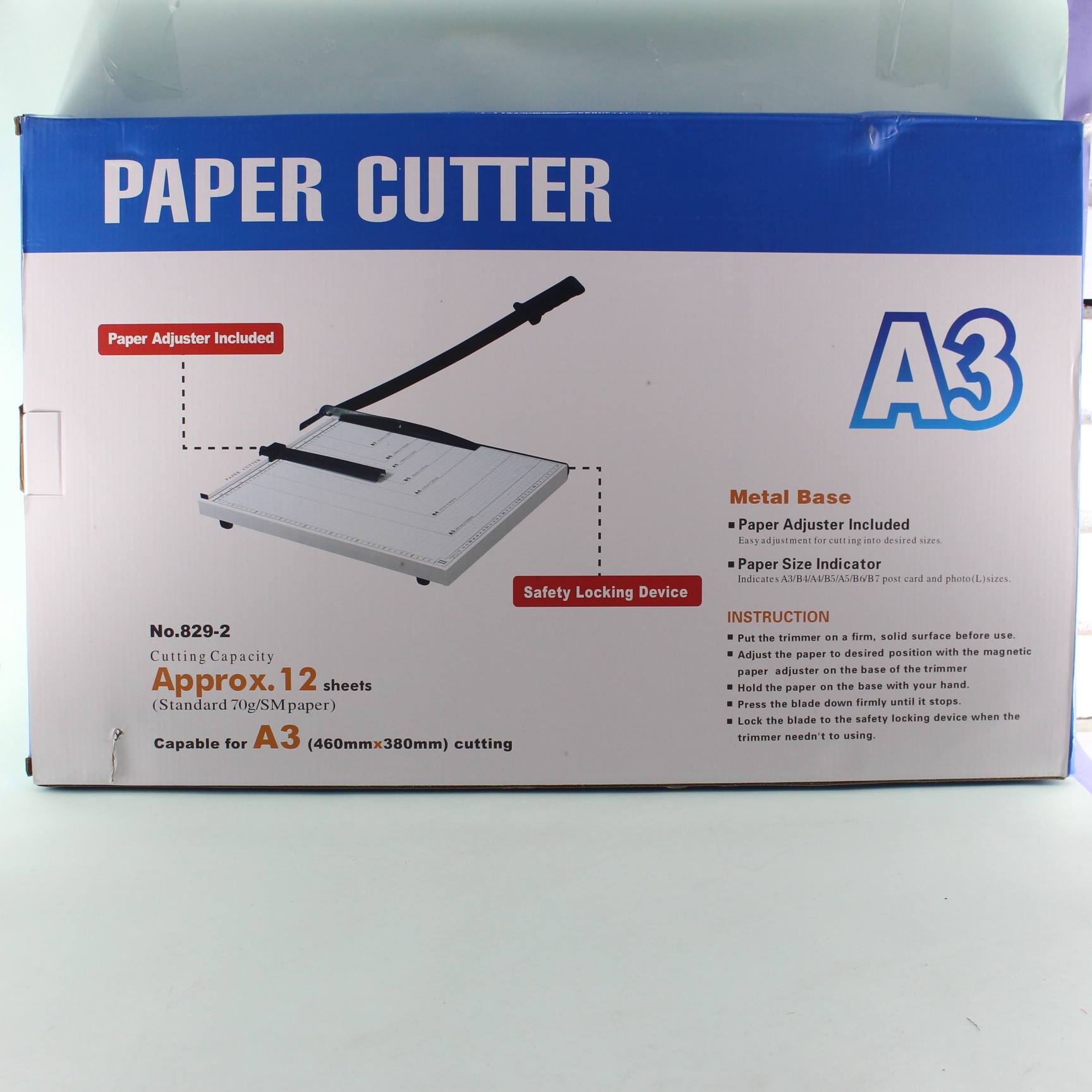 CORTADORA DE PAPEL GUILLOTINA 460MMX380