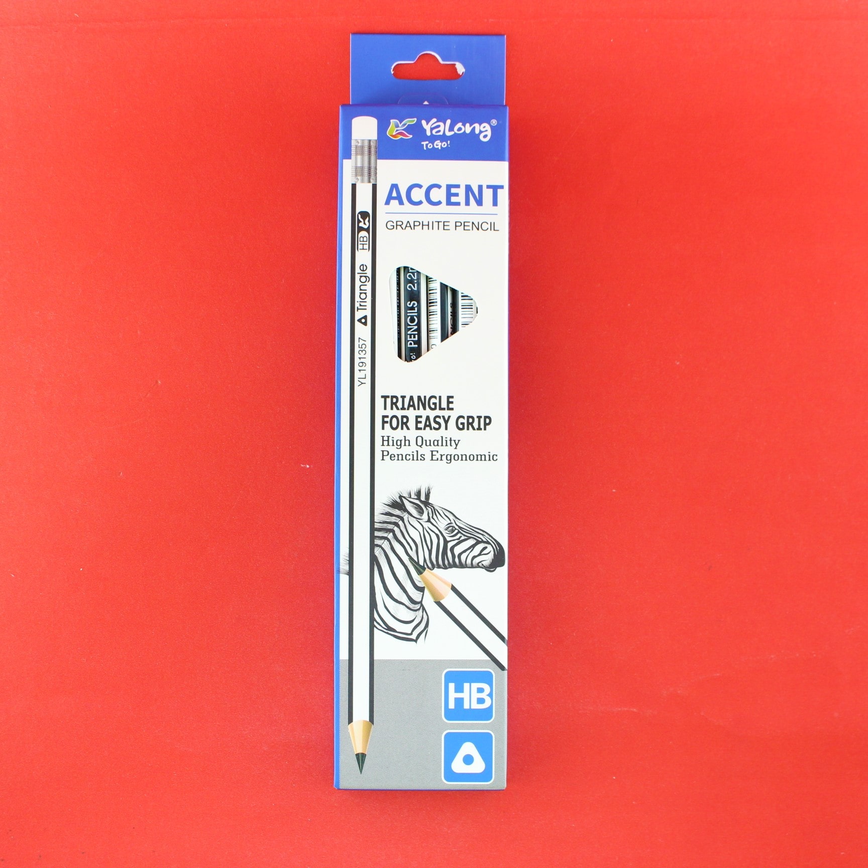 Miniatura 2 de Lápiz hb  triangulo cebra x12 unidades