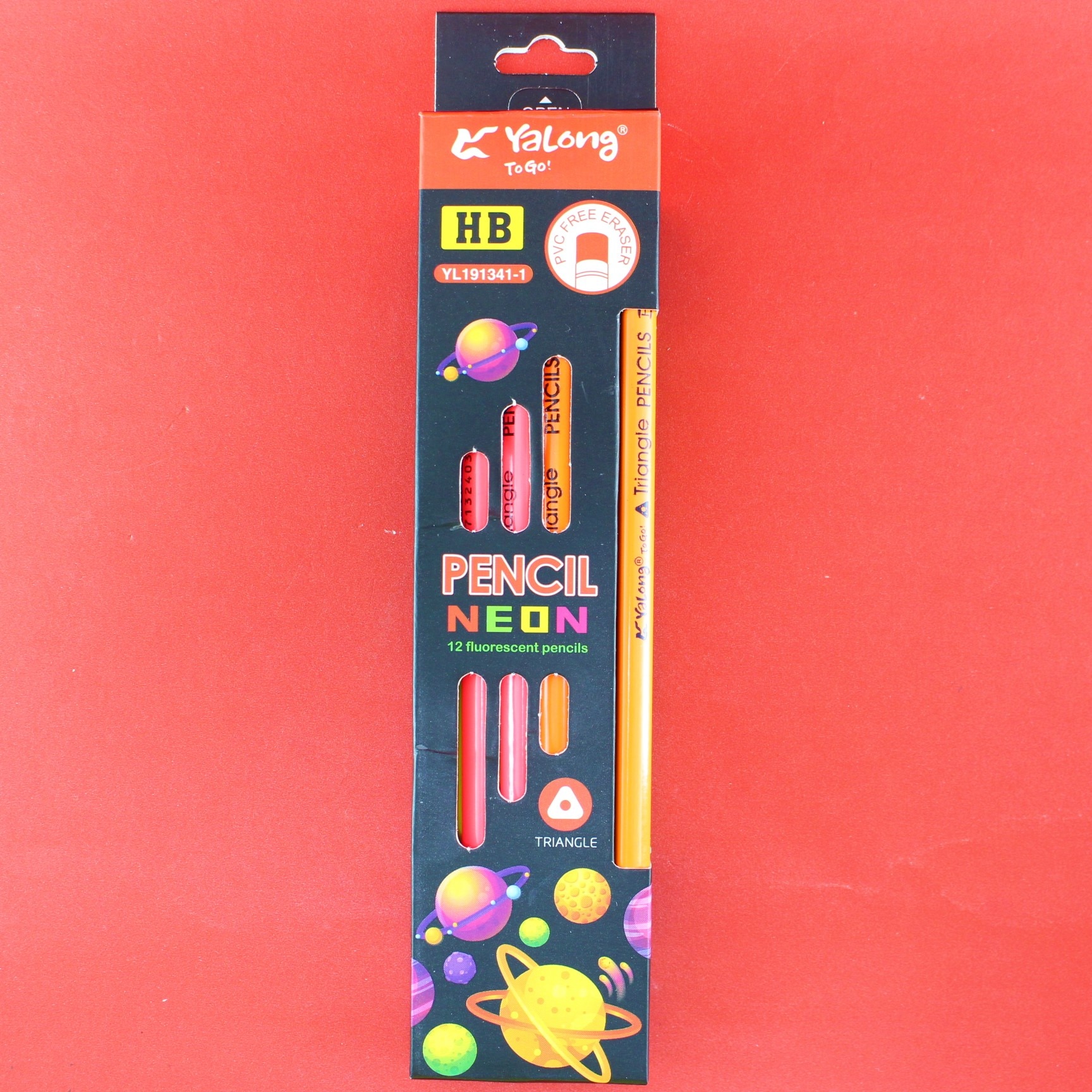 Miniatura 2 de Lápiz hb neón triangulo x12 piezas
