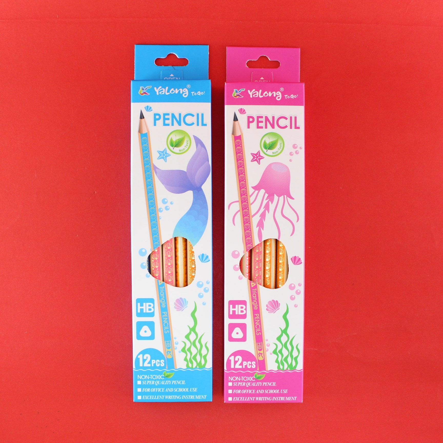 Miniatura 2 de Lápiz HB triangulo especies del mar x12