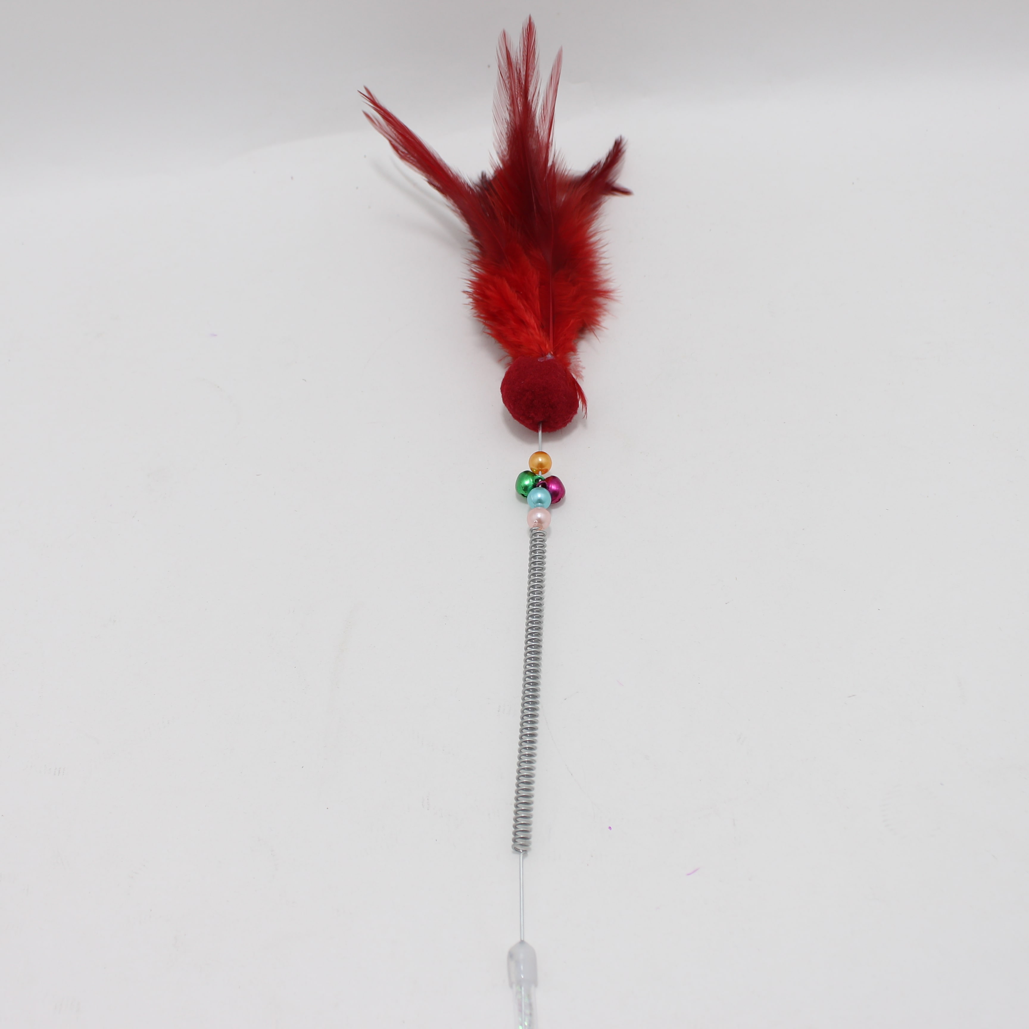 Miniatura 3 de Juguete vara para gato con resorte y pl