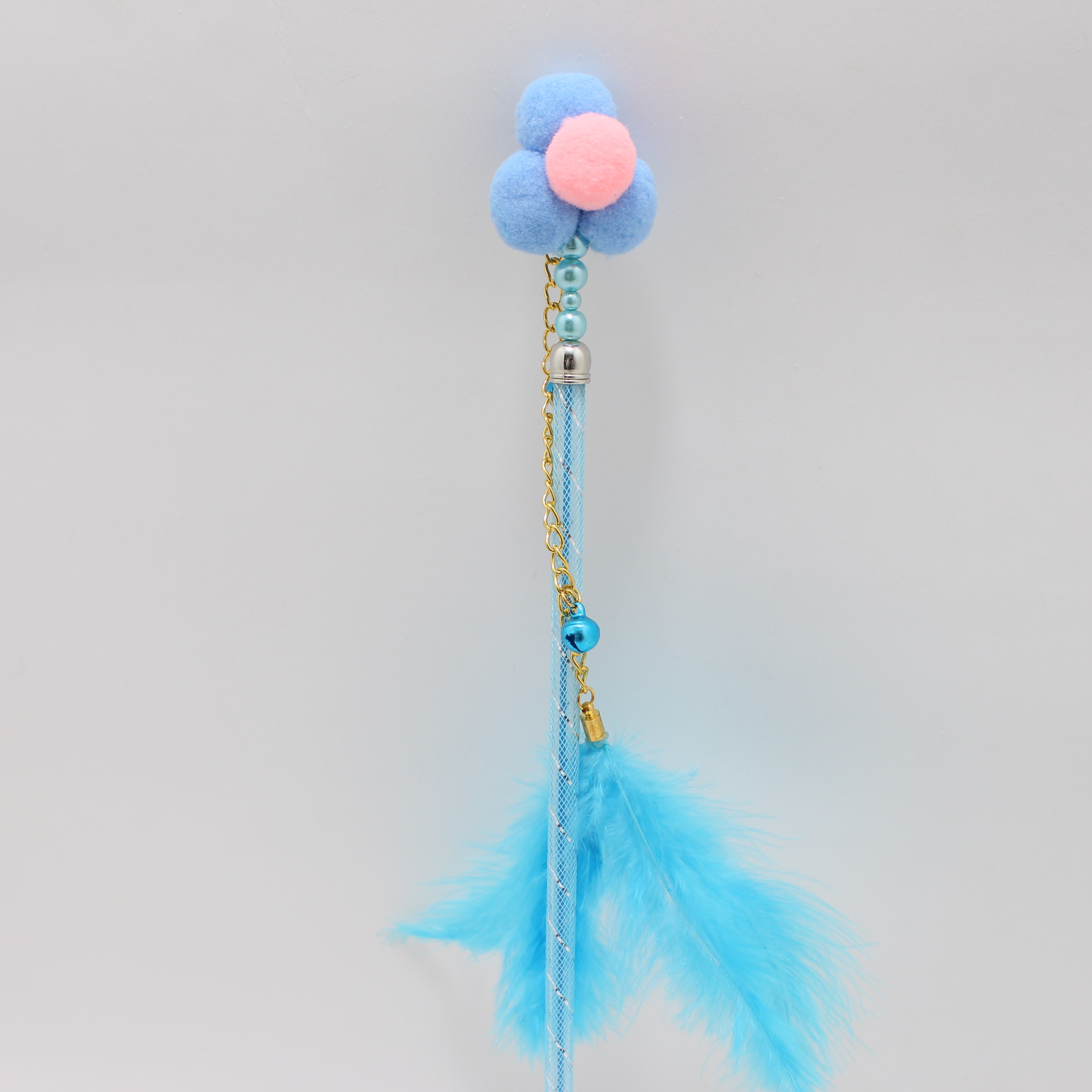 Juguete vara para gato de colores trans