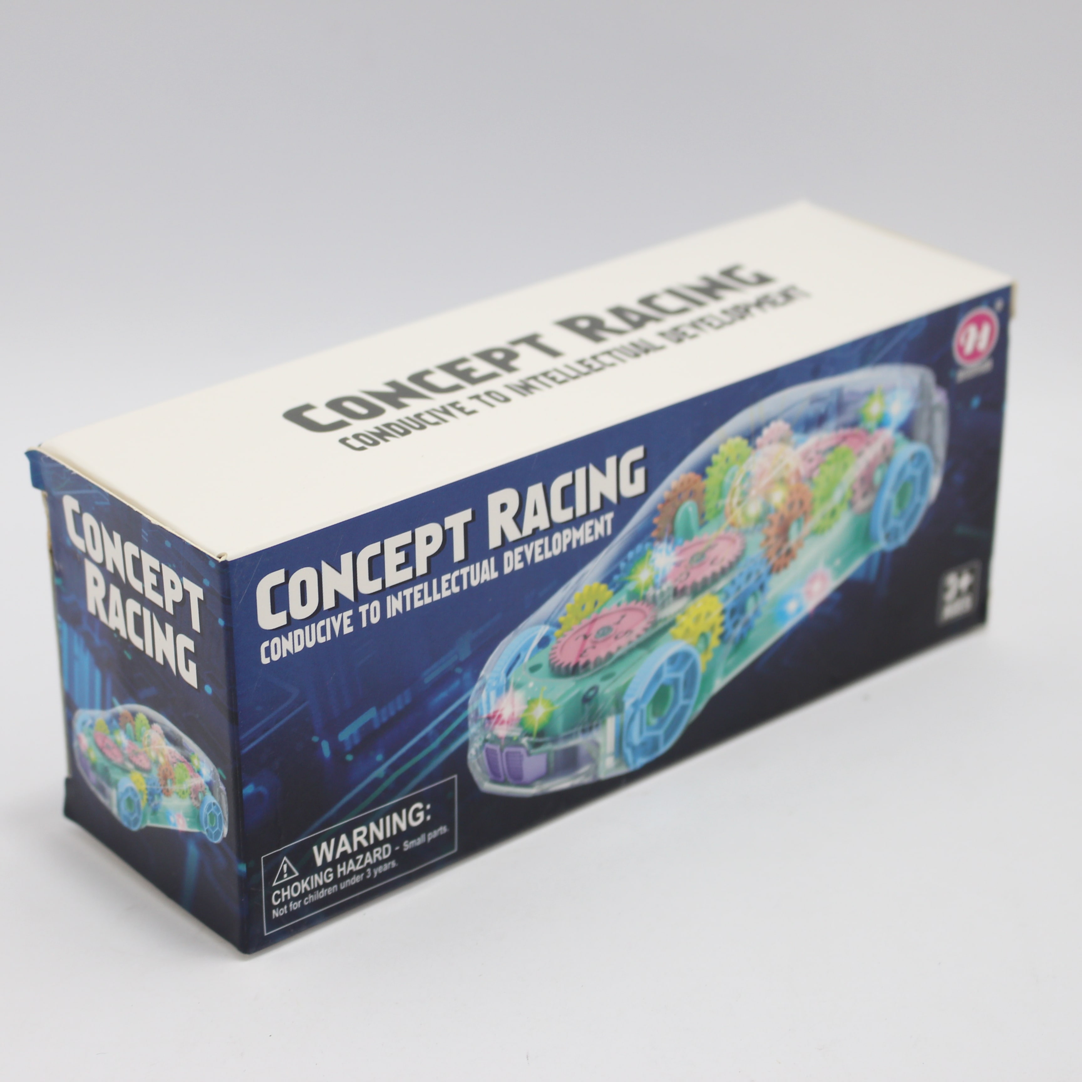 Carro transparente con luces, sonido y