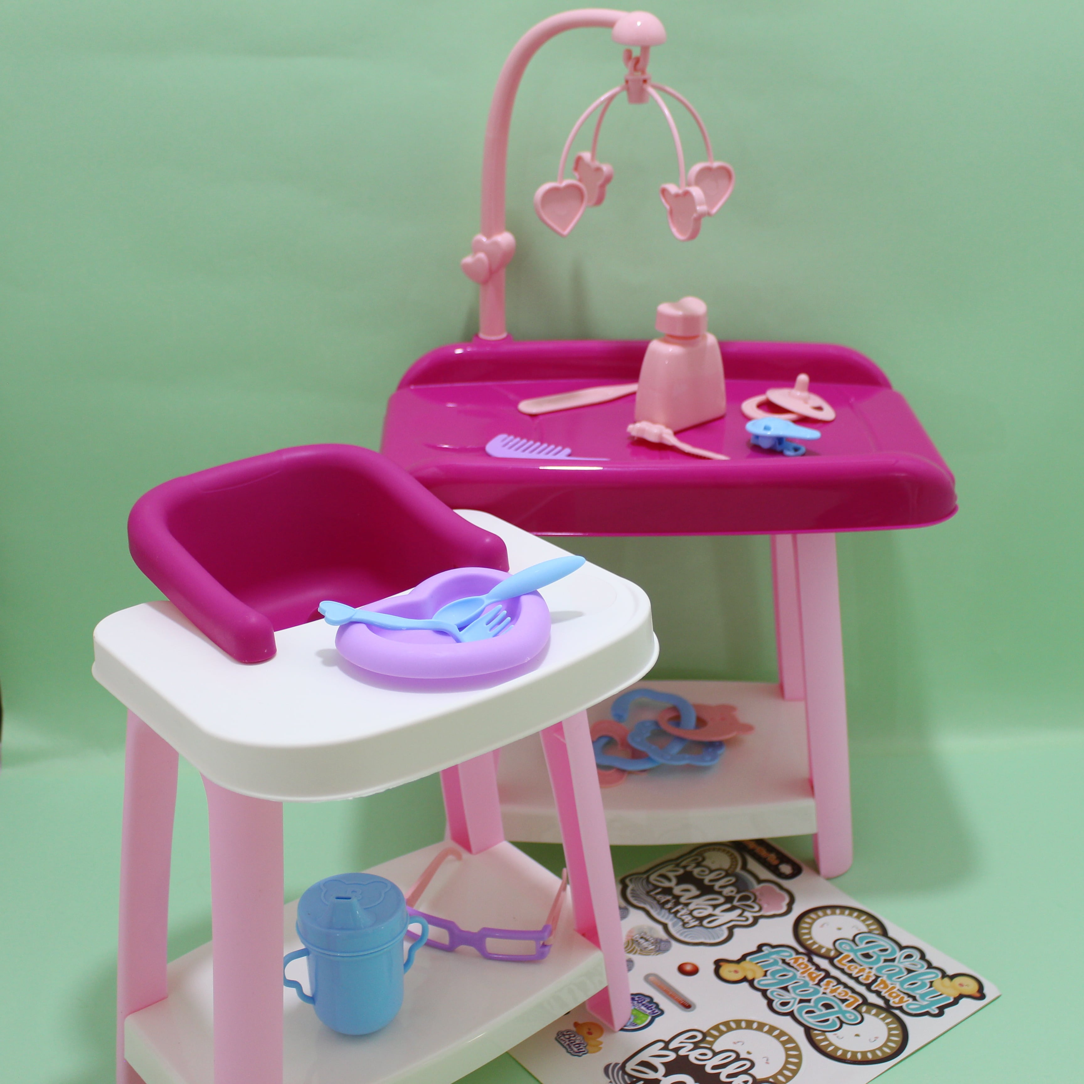 Silla comedor y mesa de juguete para mu