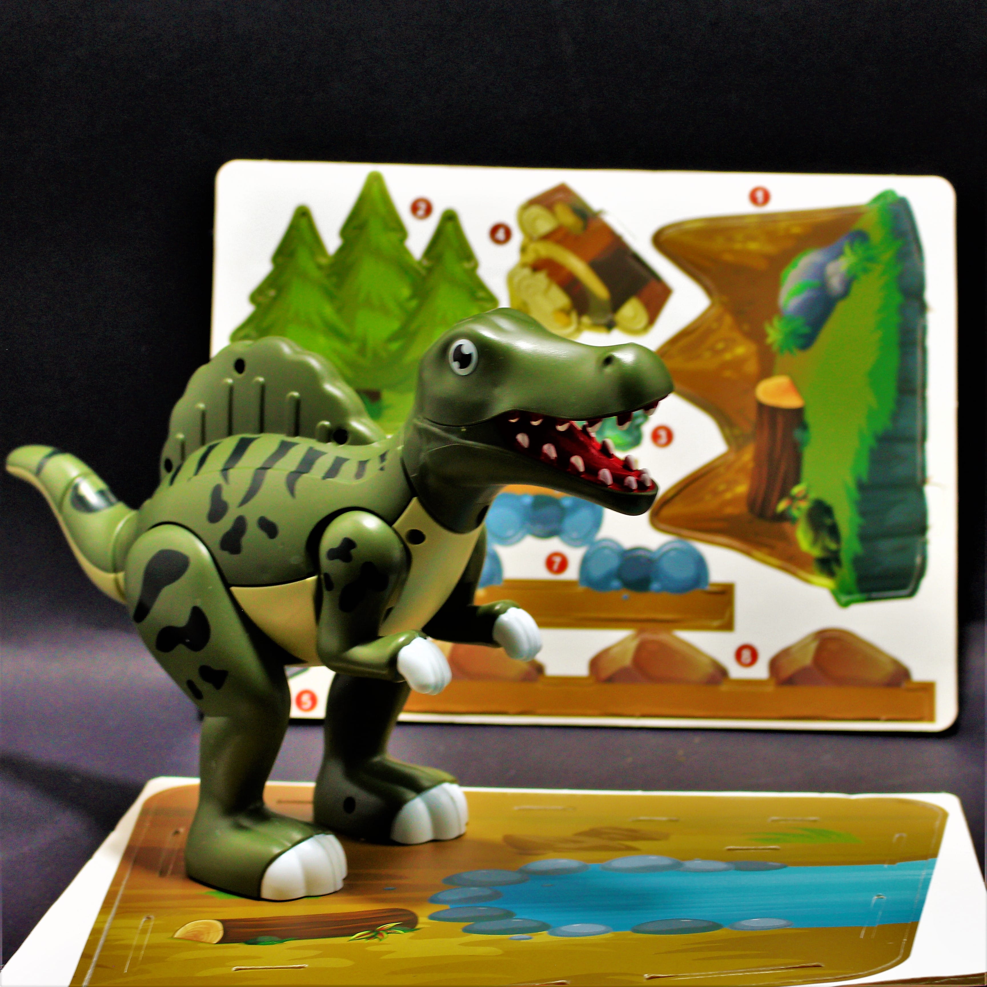 Dinosaurio desarmable con iman