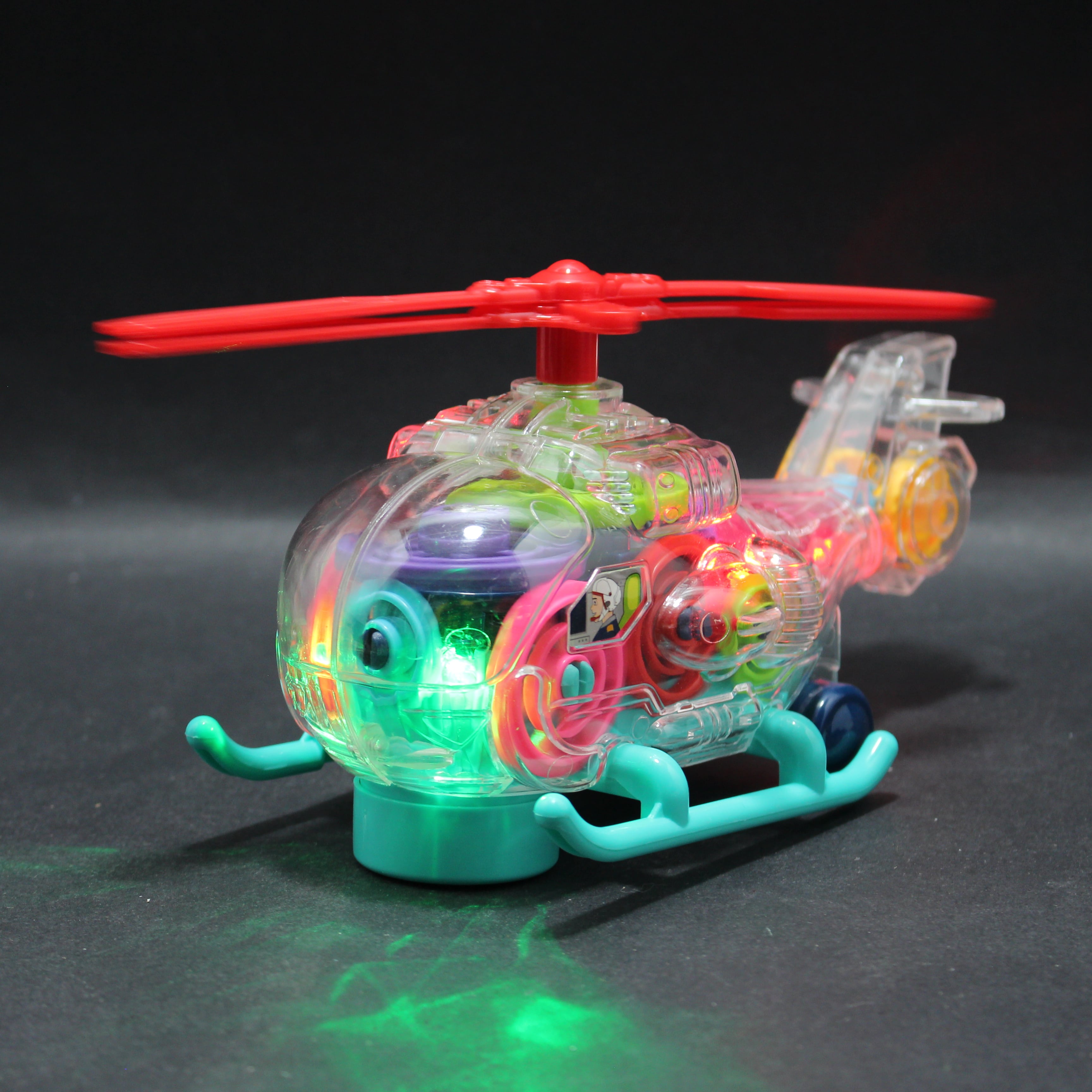 Miniatura 4 de Helicoptero con luz y sonido transparen