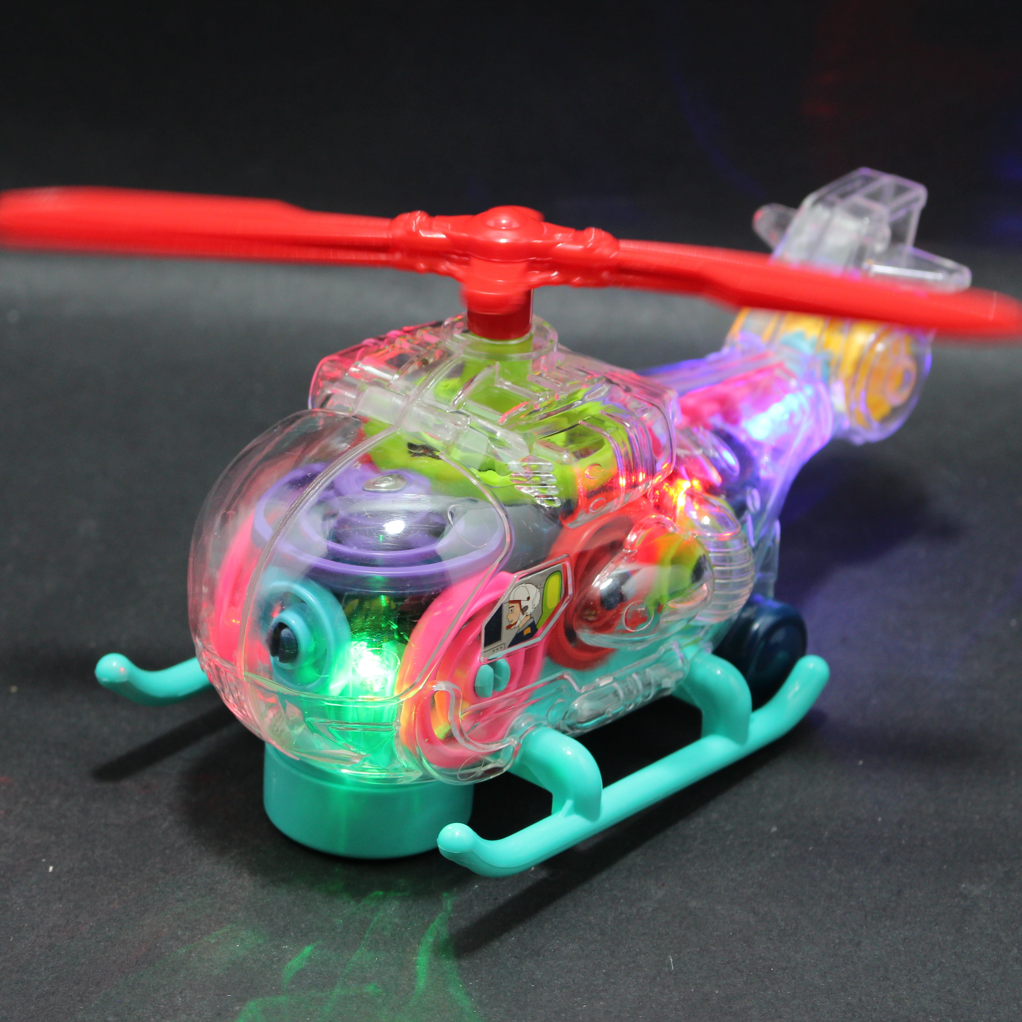 Miniatura 5 de Helicoptero con luz y sonido transparen