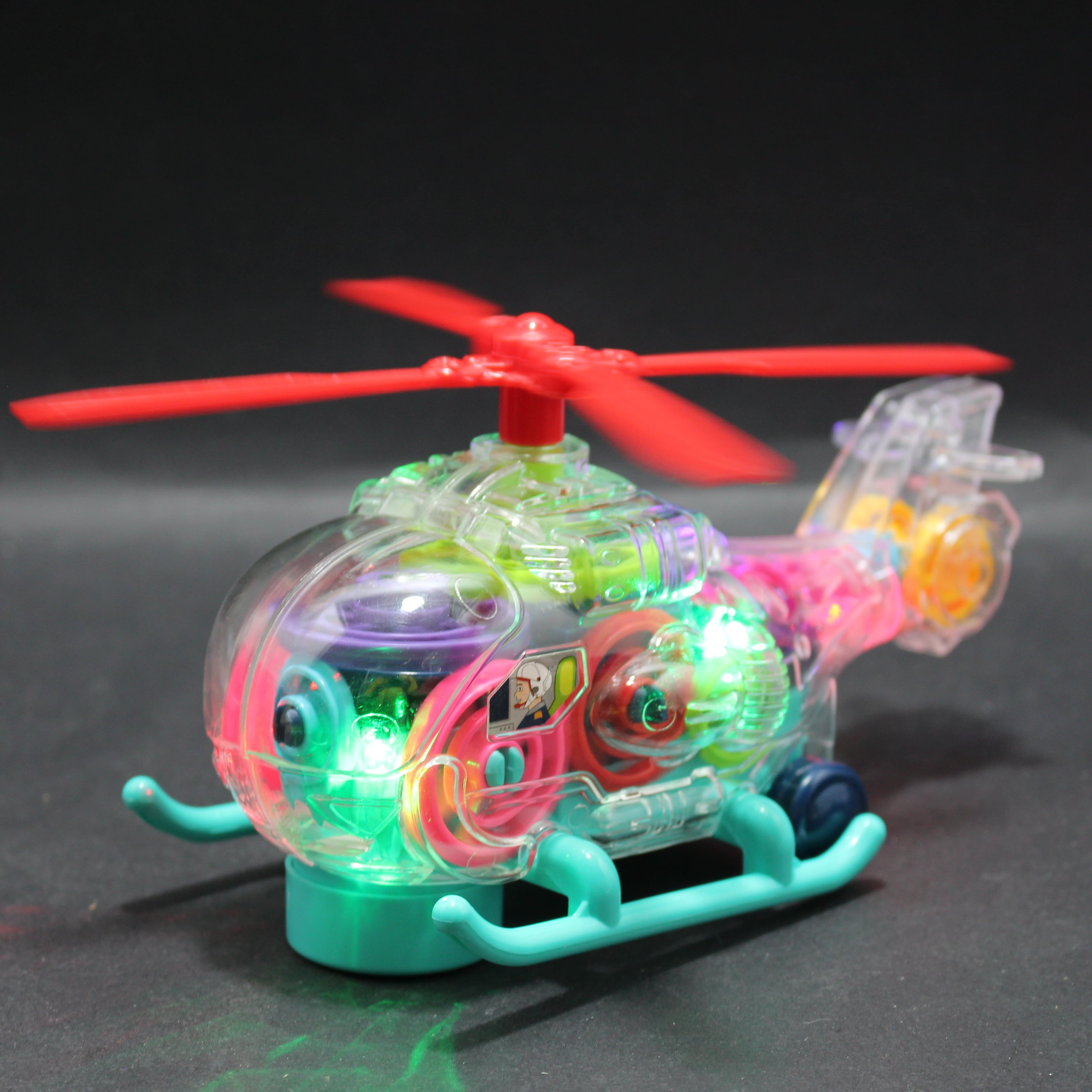 Miniatura 3 de Helicoptero con luz y sonido transparen