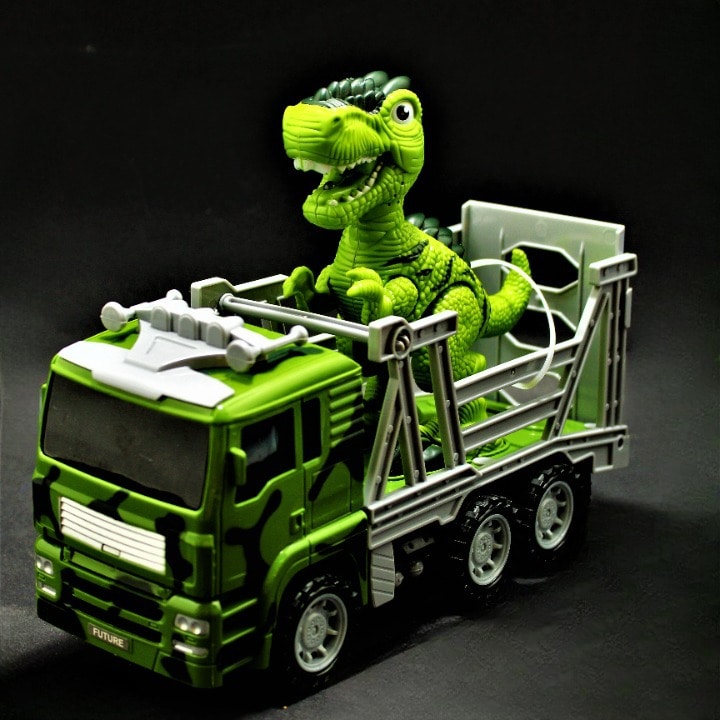 Camion con Dinosaurio de luz y sonido