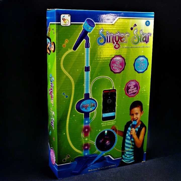 Miniatura 2 de Microfono con base color azul