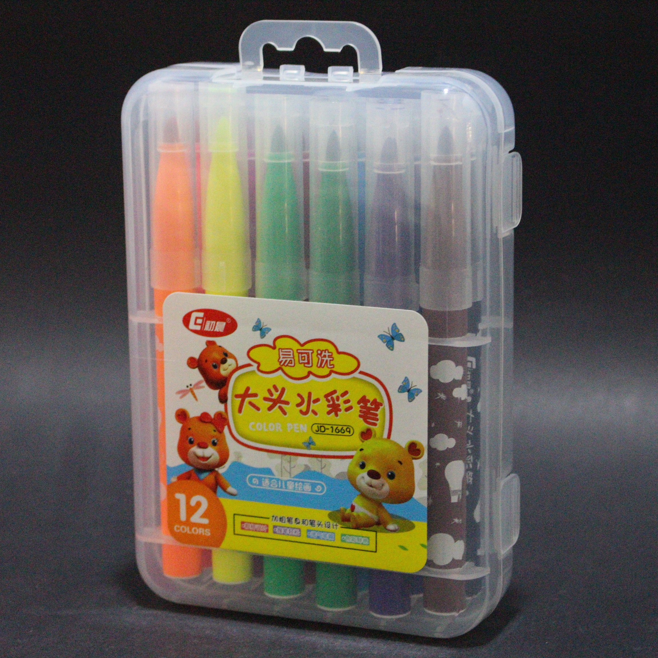 Miniatura 2 de Plumones marcadores x12 punta pequeña