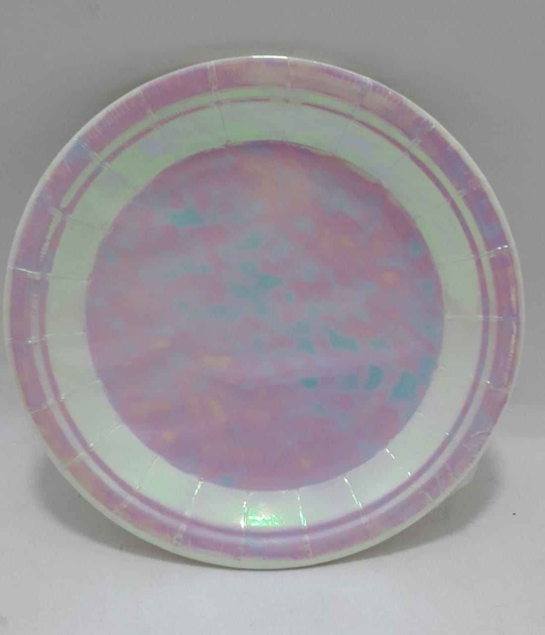 Platos pequeños blanco tornasol para fi