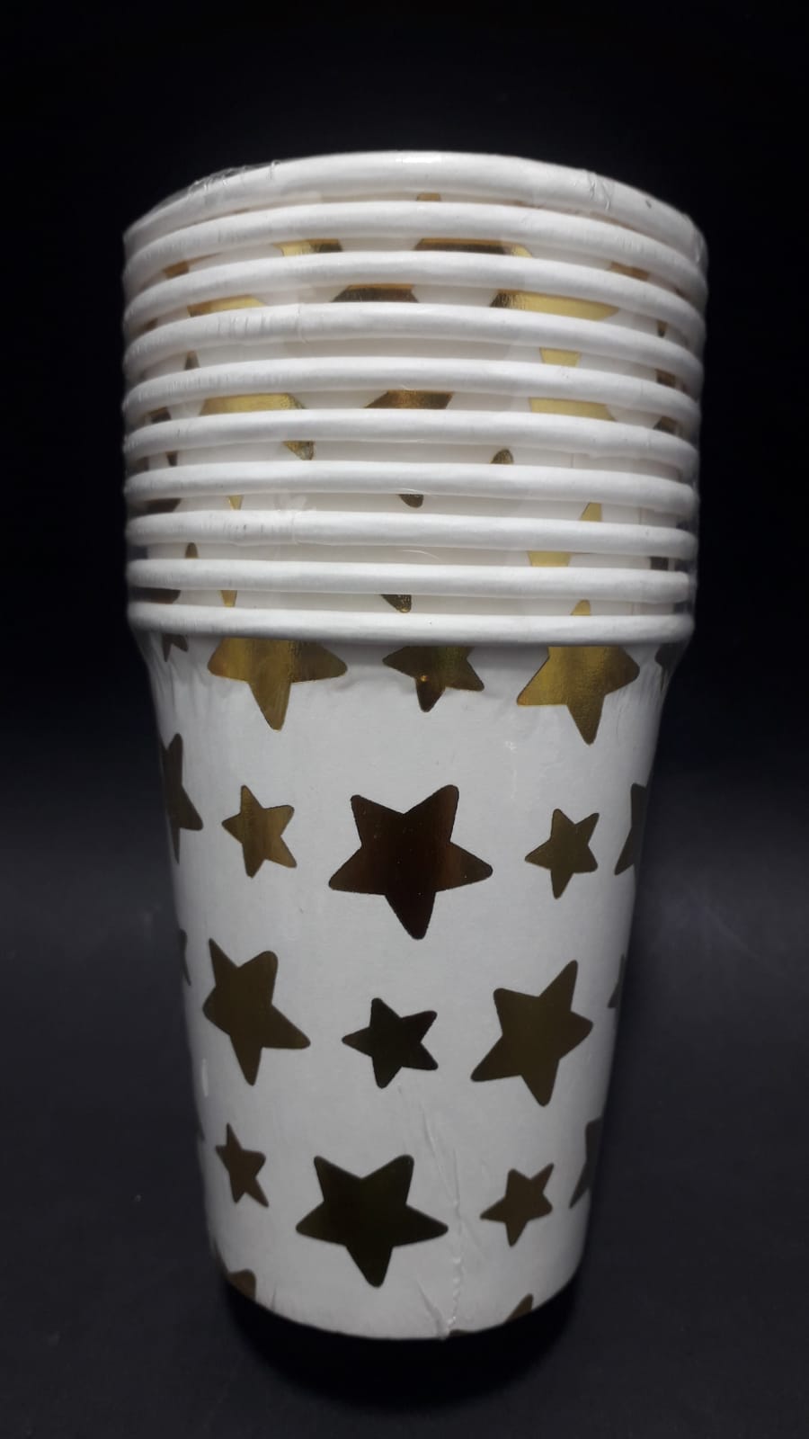 VASO ESTRELLA DORADO 7ONZ