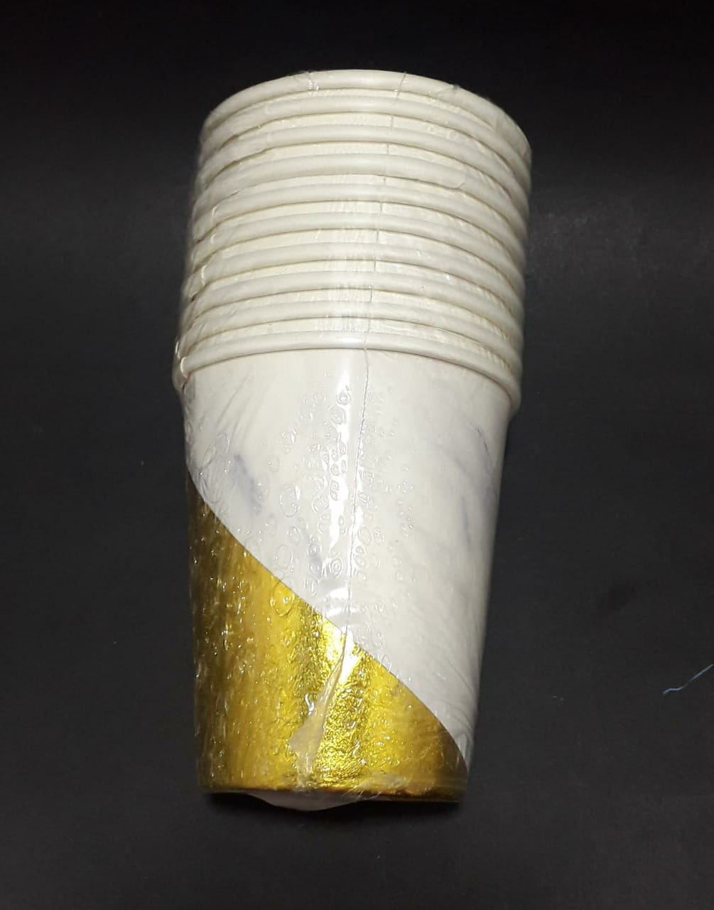 VASO DORADO BLANCO HUMO  x 10  7 ONZ