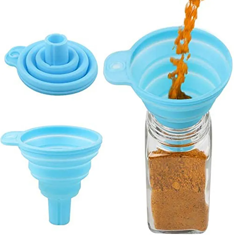 Embudo Plegable Flexible De Silicona