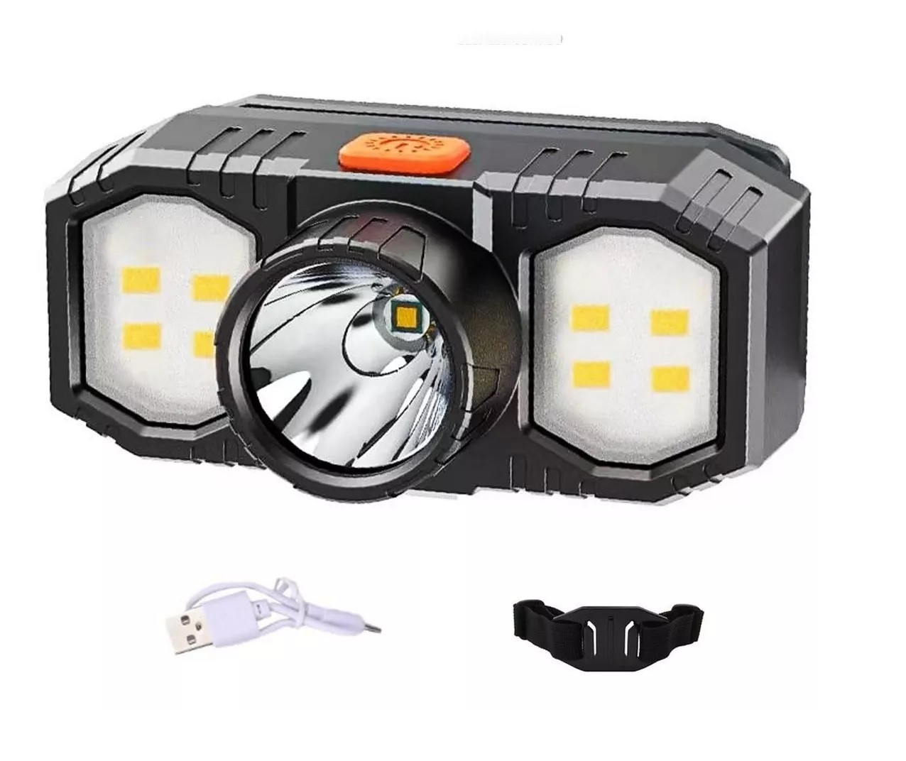 Miniatura 5 de Linterna Minera Manos Libres Frontal Usb