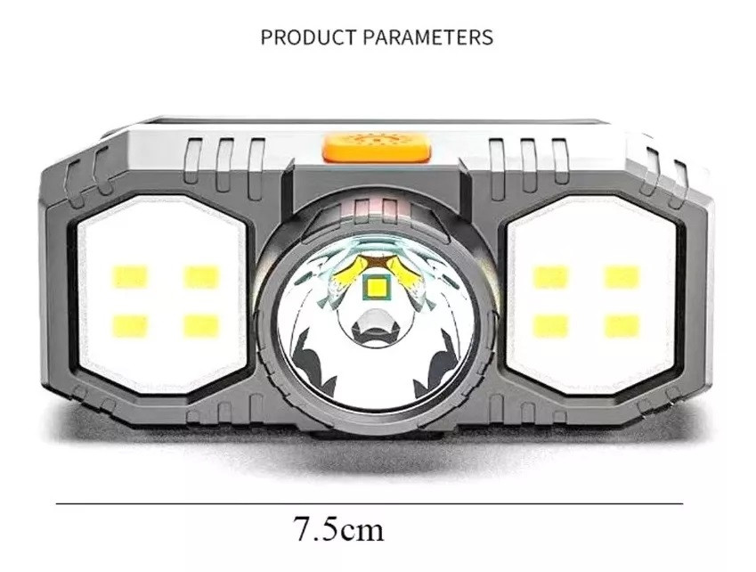 Linterna Minera Manos Libres Frontal Usb