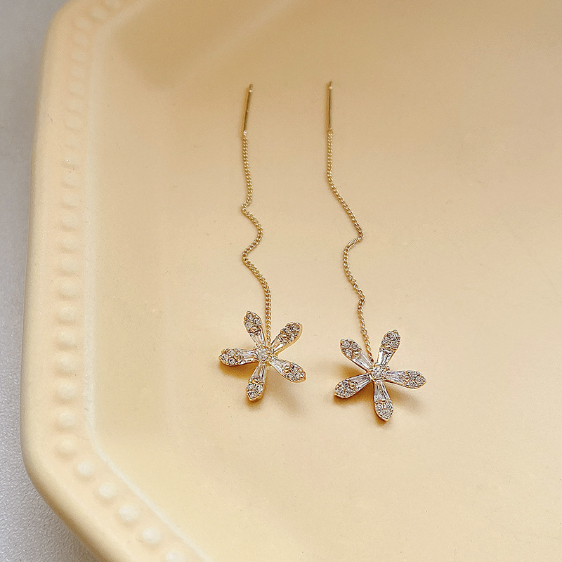 Miniatura 4 de Pendientes de flores de diamante