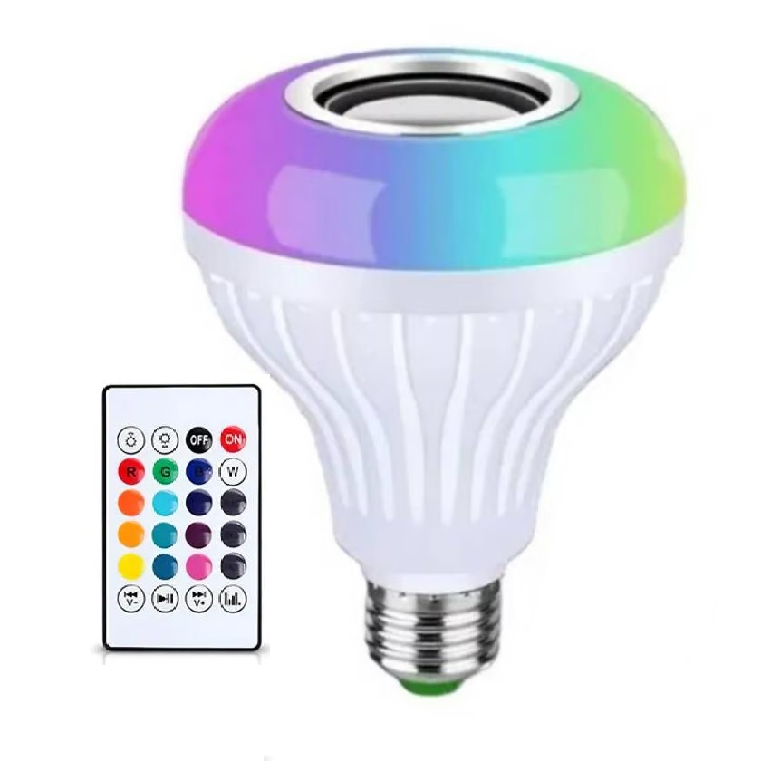 Miniatura 7 de Bombillo parlante bluetooth luces multic