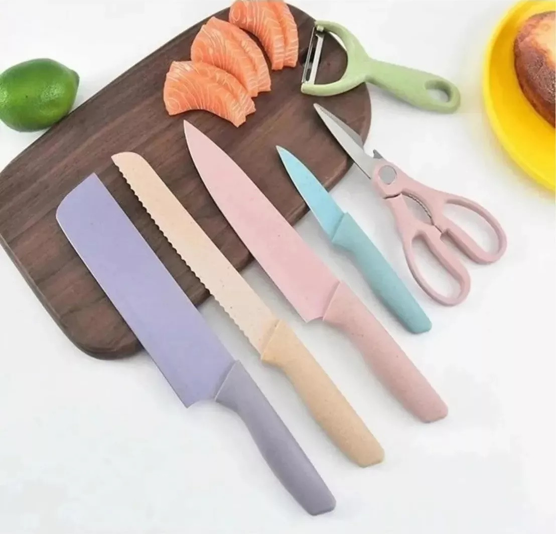 Miniatura 5 de Set de cuchillos colores x 6