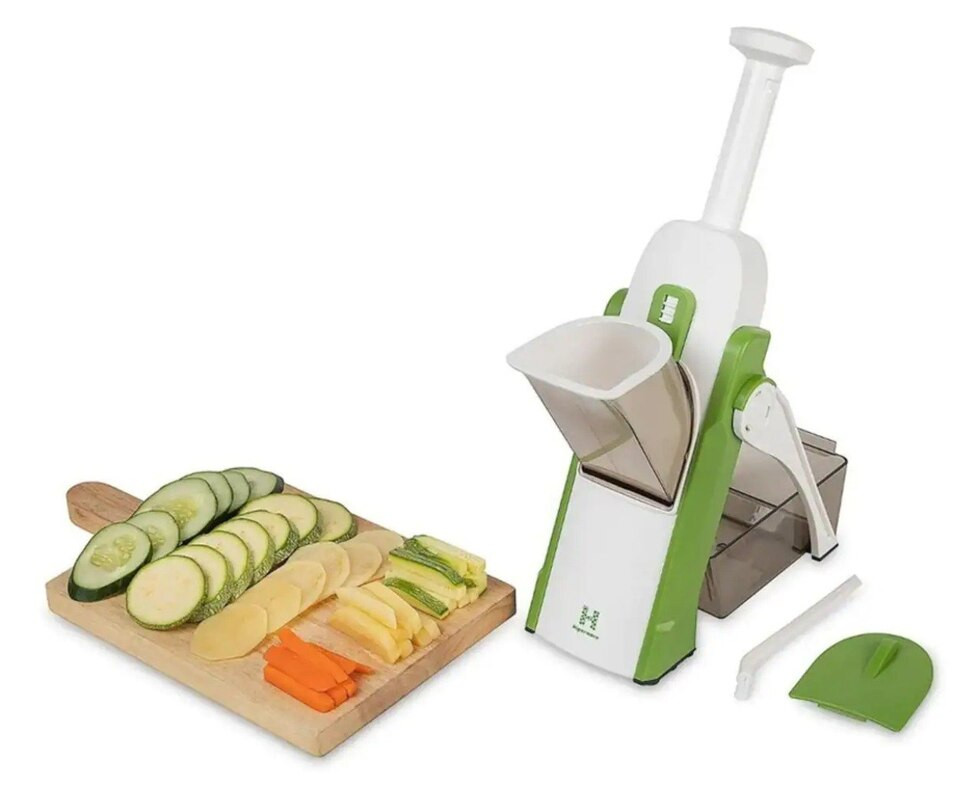 Rallador mandoline 6 en 1 verde