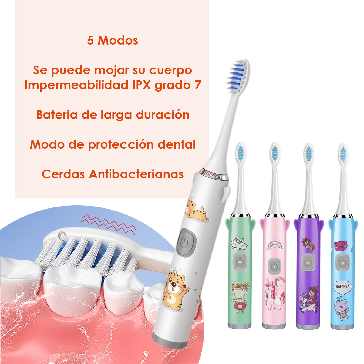 Cepillo De Dientes Eléctrico Infantil
