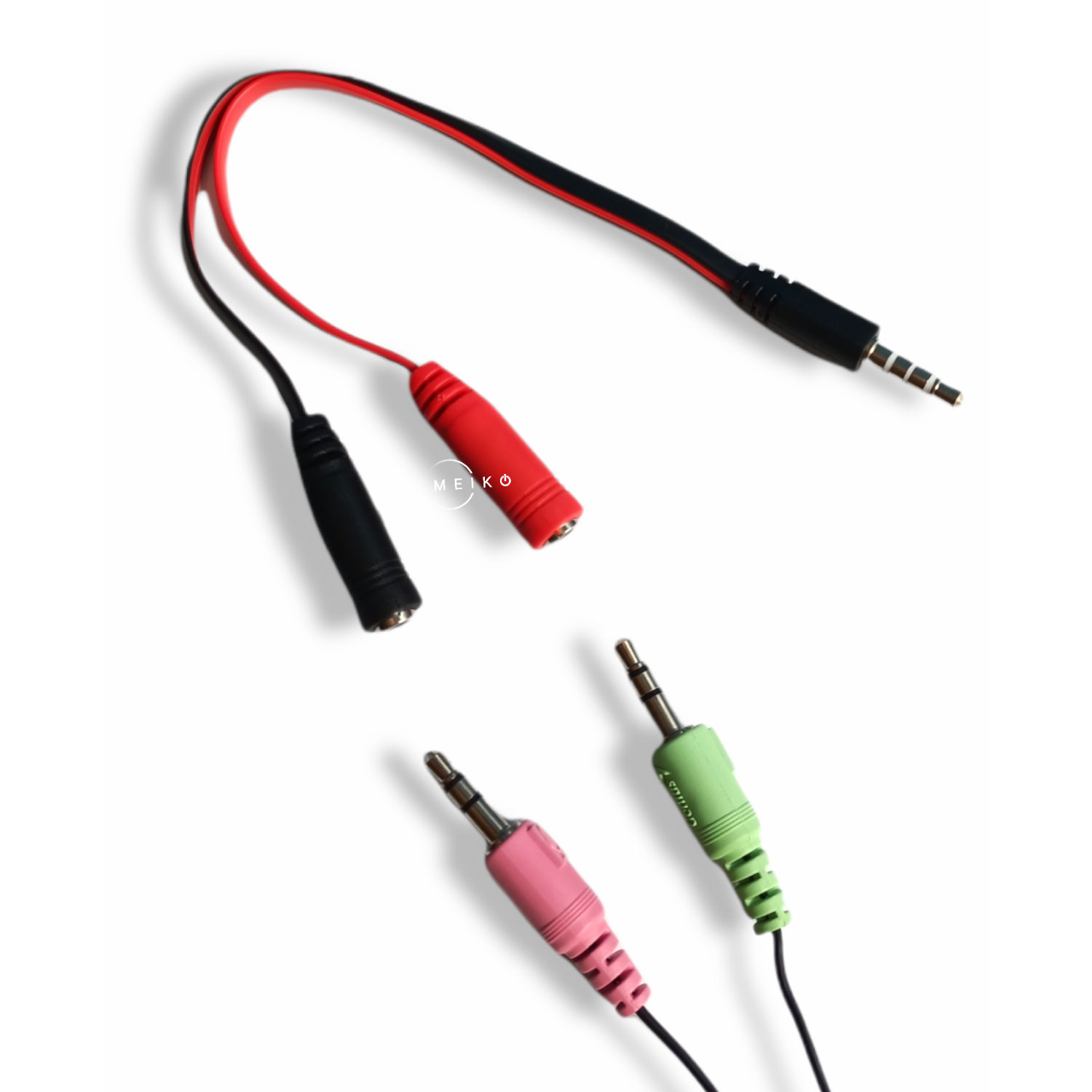 Miniatura 5 de Cable Convertidor audio micrófono 2 a 1