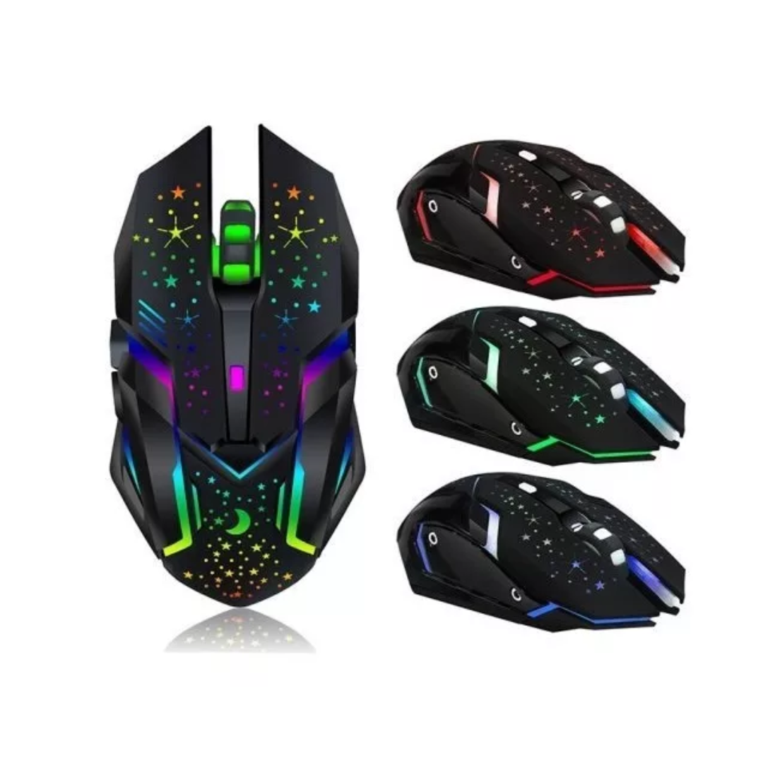 Miniatura 3 de Mouse Gamer Inalámbrico Óptico 6 Botones
