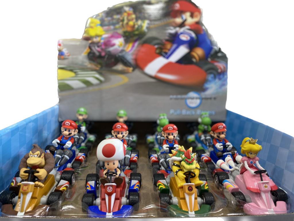 Caja de Carros Super Mario x 12 und