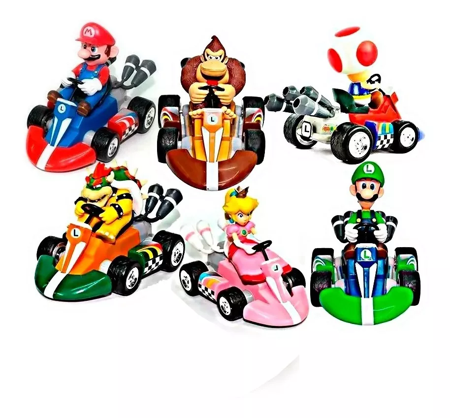 Miniatura 2 de Caja de Carros Super Mario x 12 und