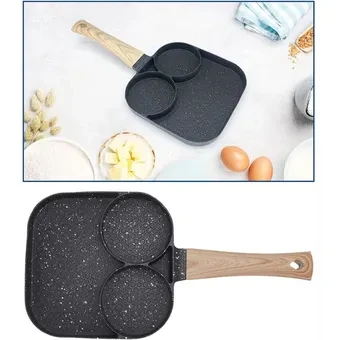 Vista 3 de Sartén Antiadherente 3 Puestos Multiusos