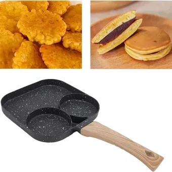 Vista 2 de Sartén Antiadherente 3 Puestos Multiusos