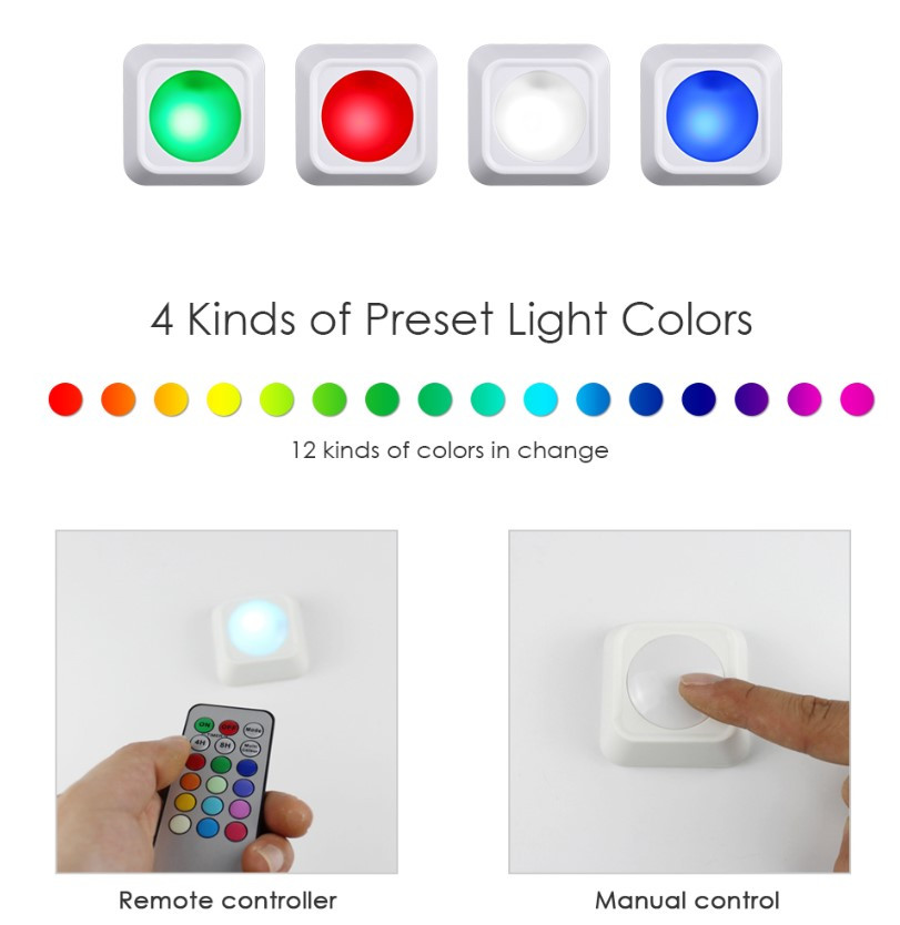 Miniatura 3 de Luces rgb colores batería con control