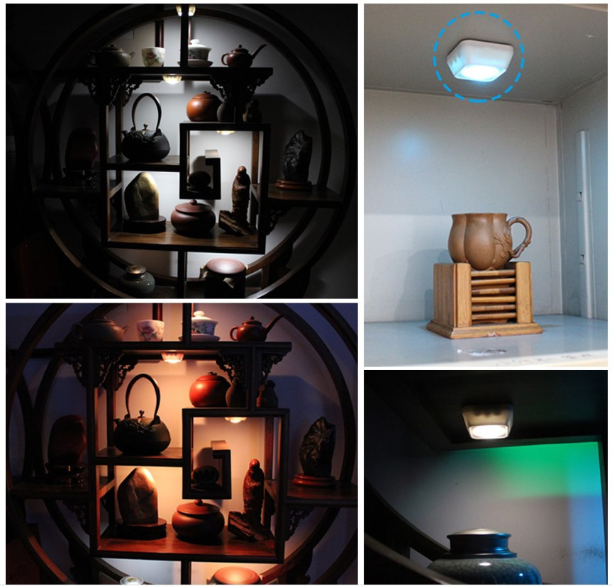 Luces rgb colores batería con control