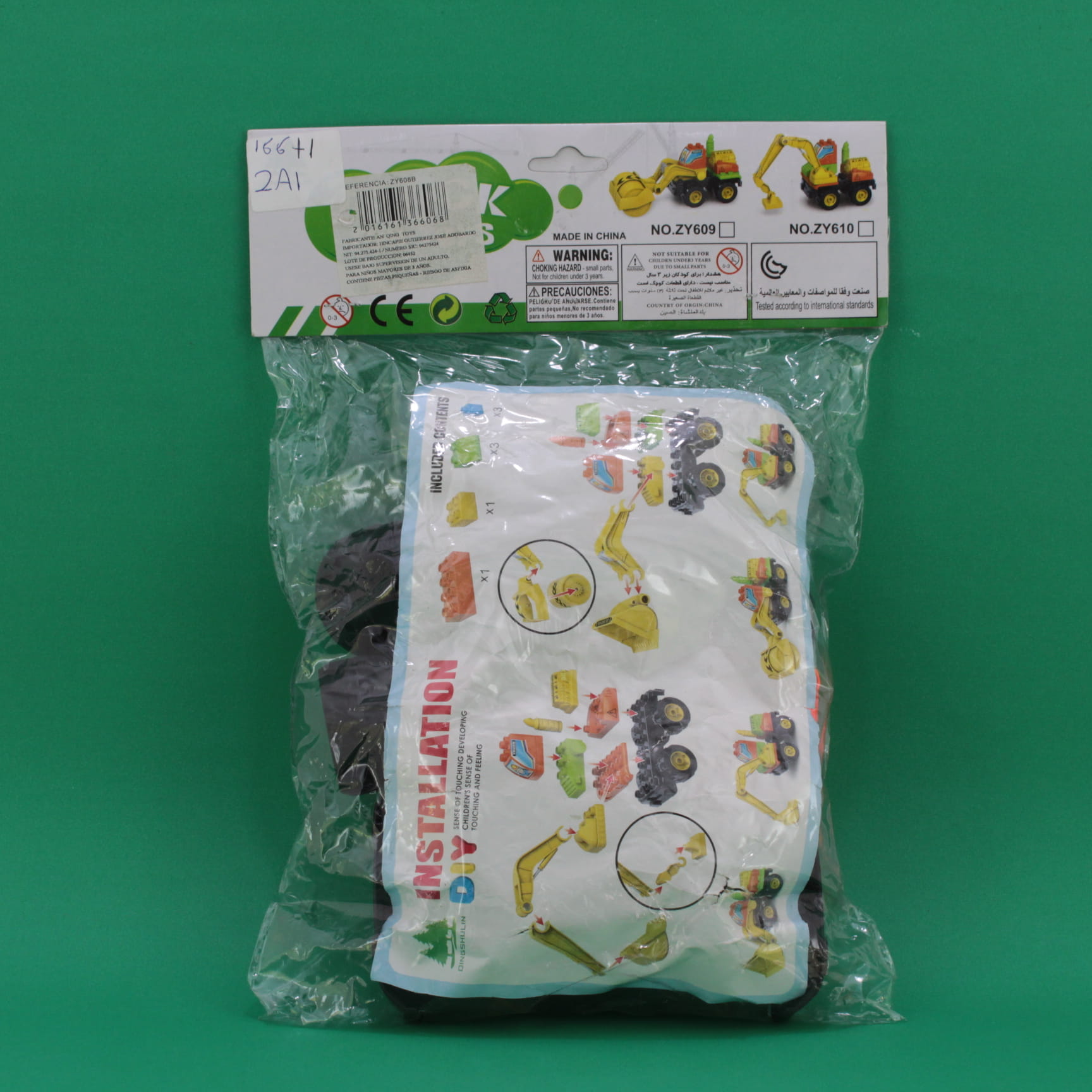 Carro construcción armable en bolsa