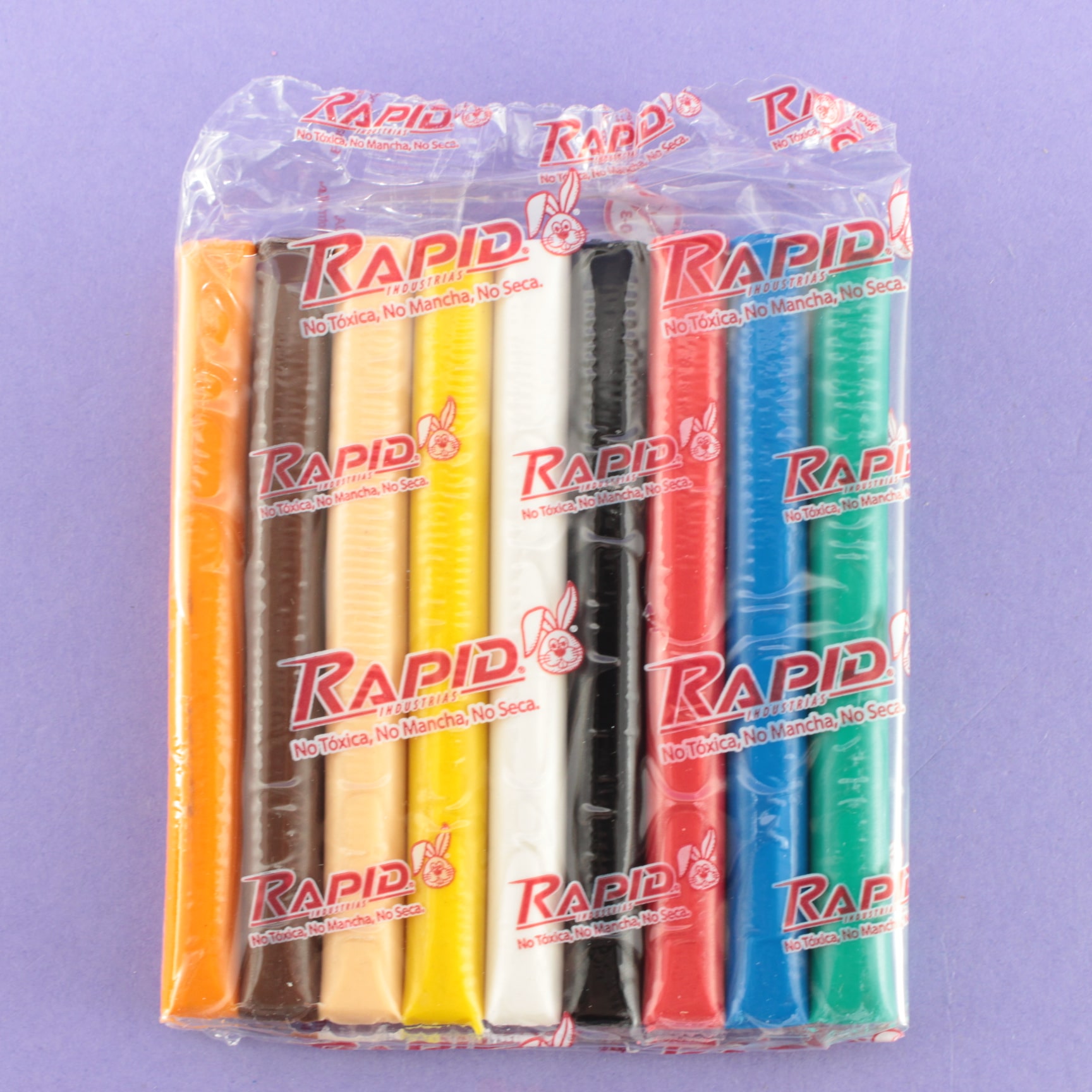PLASTILINA RAPID x 9 COLORES CORTA