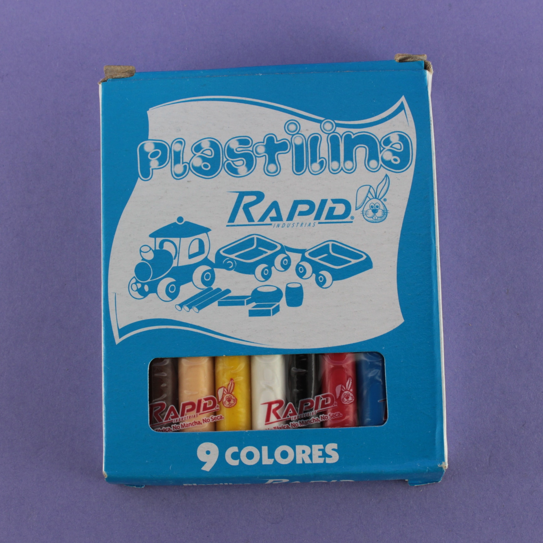 PLASTILINA RAPID x 9 COLORES CORTA