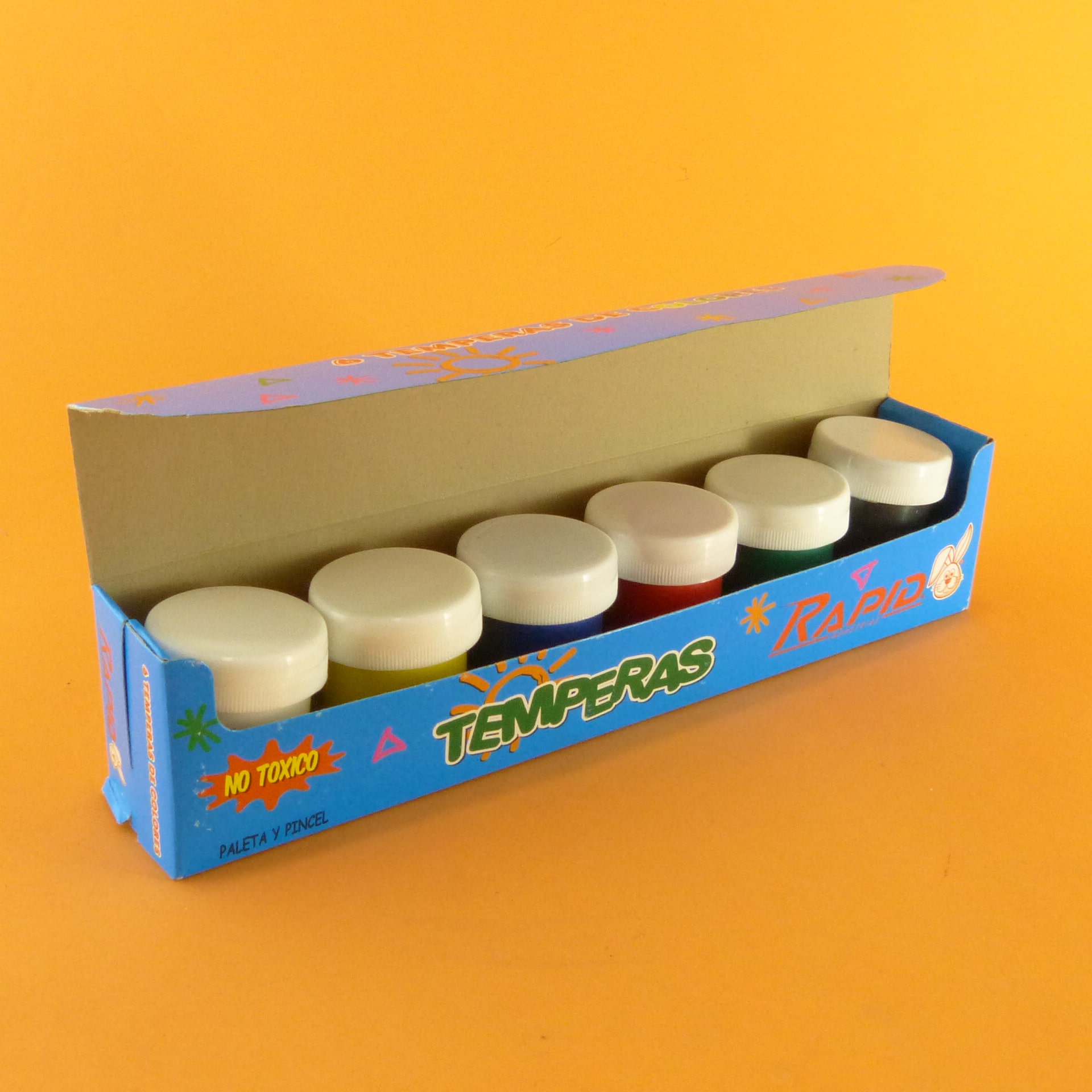 Miniatura 2 de TEMPERA RAPID x 6 COLORES CON P.P.