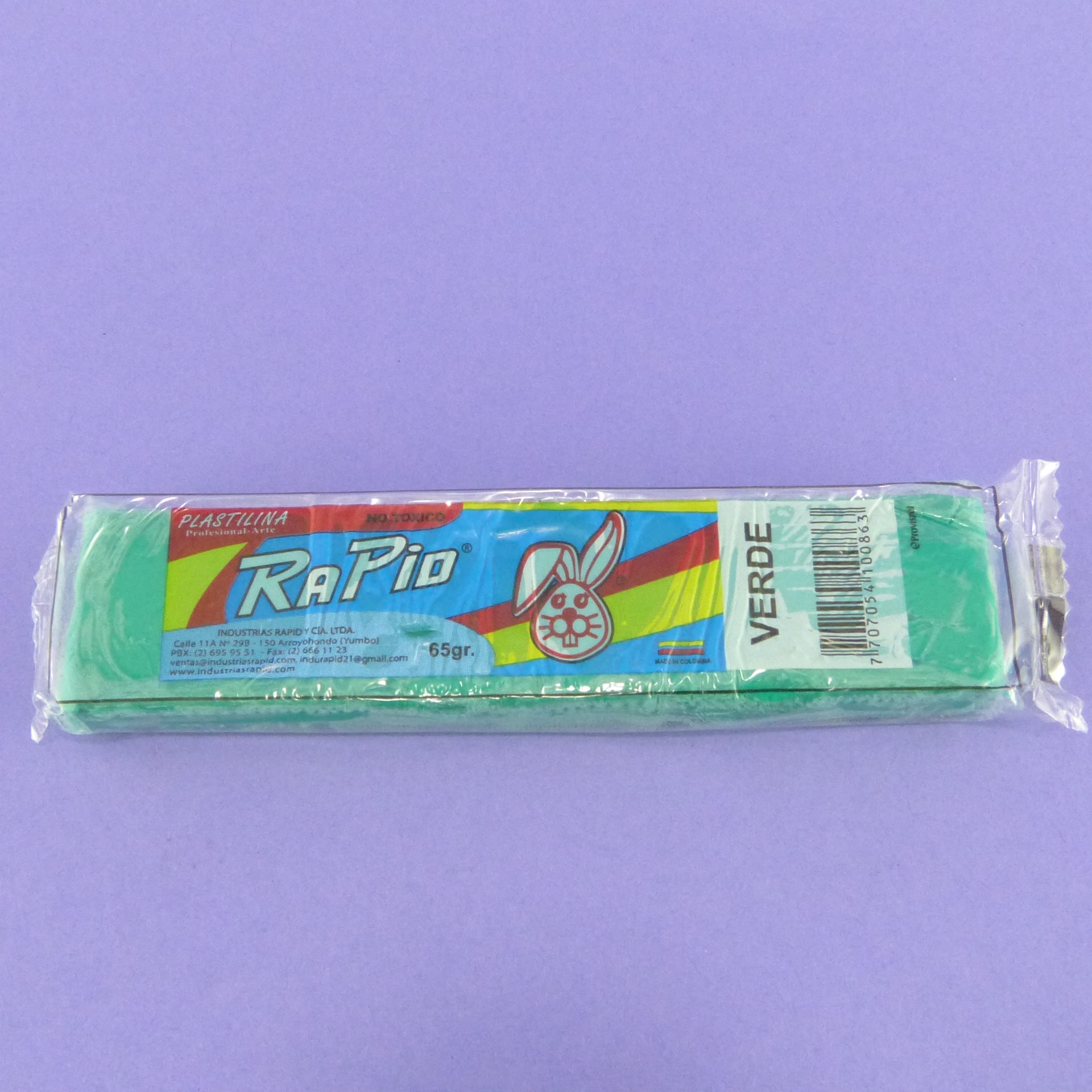 PLASTILINA RAPID 65 GR VERDE