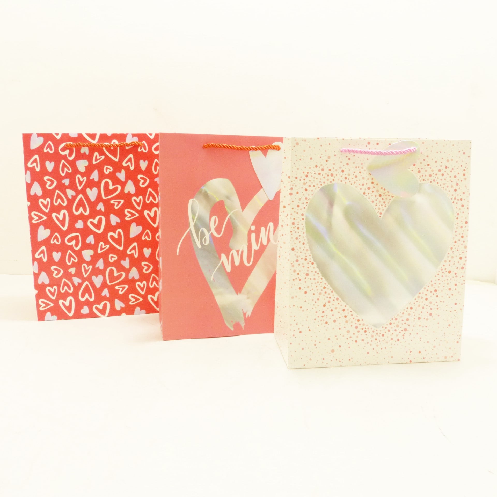 Bolsa de regalo estampada corazones