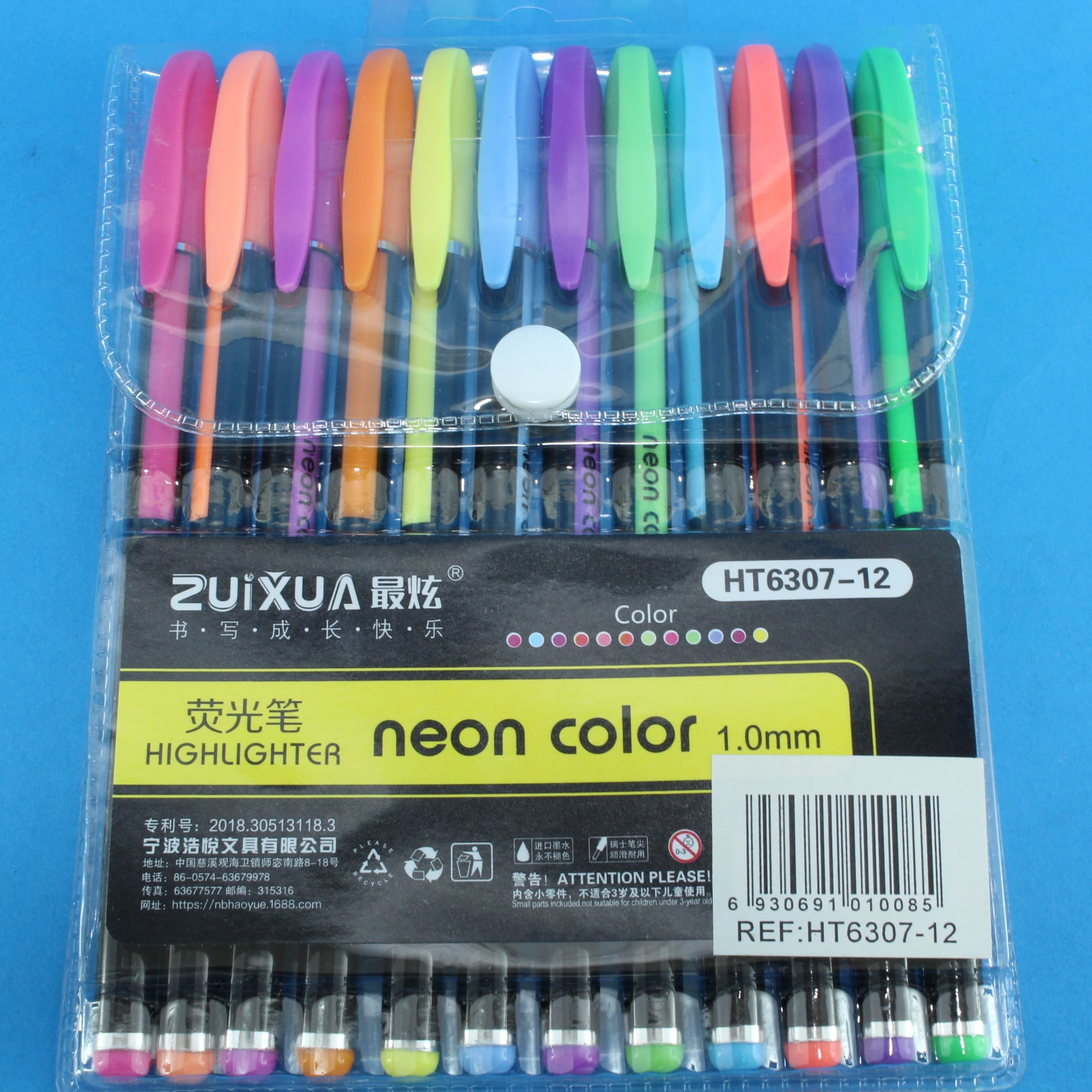Miniatura 2 de Lapicero colores fluorescentes x 12