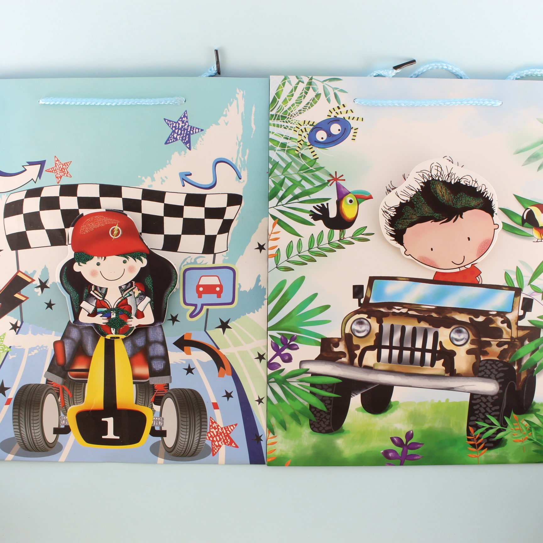 Bolsa de regalo mediana carro niño