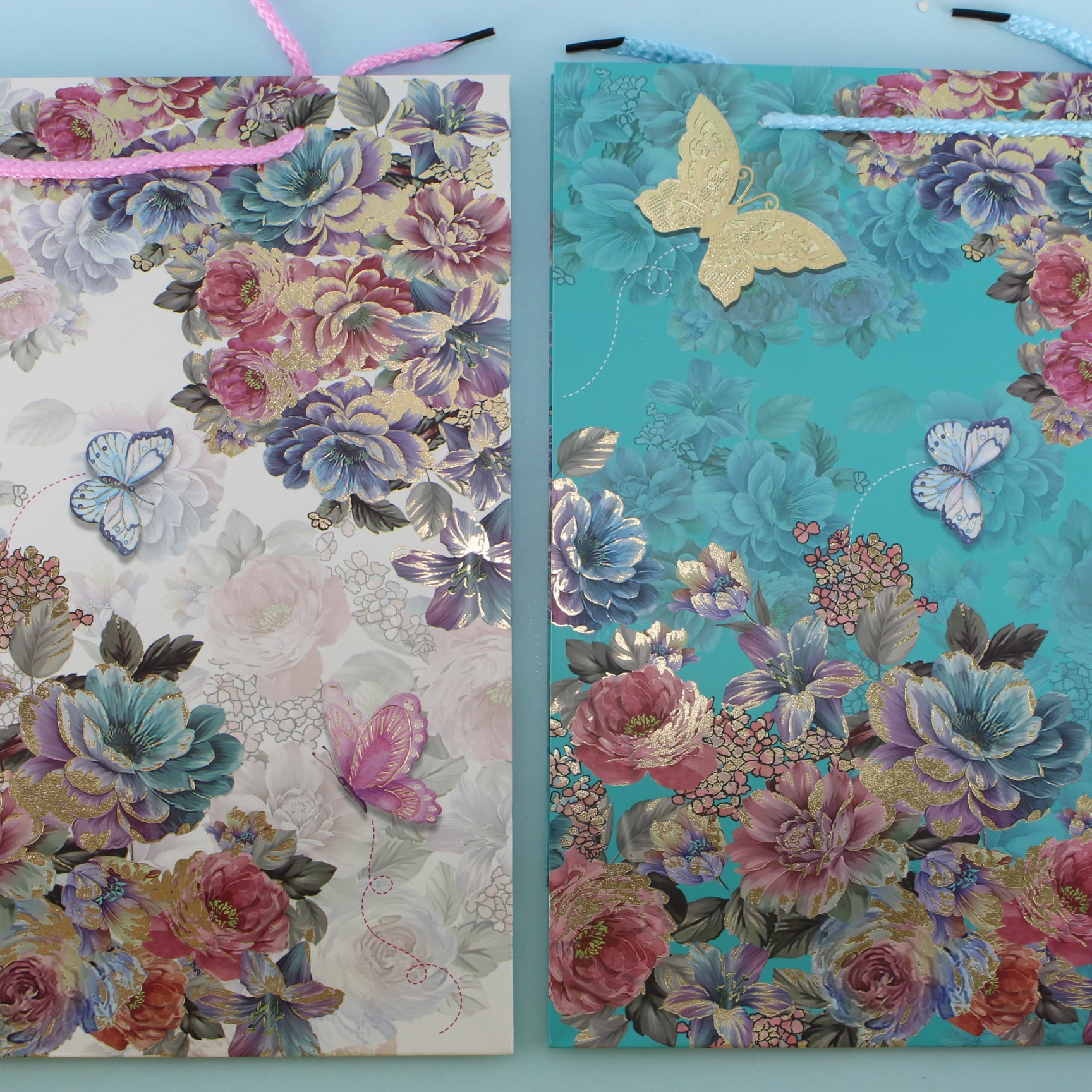 Bolsa de regalo mediana  motivo flores