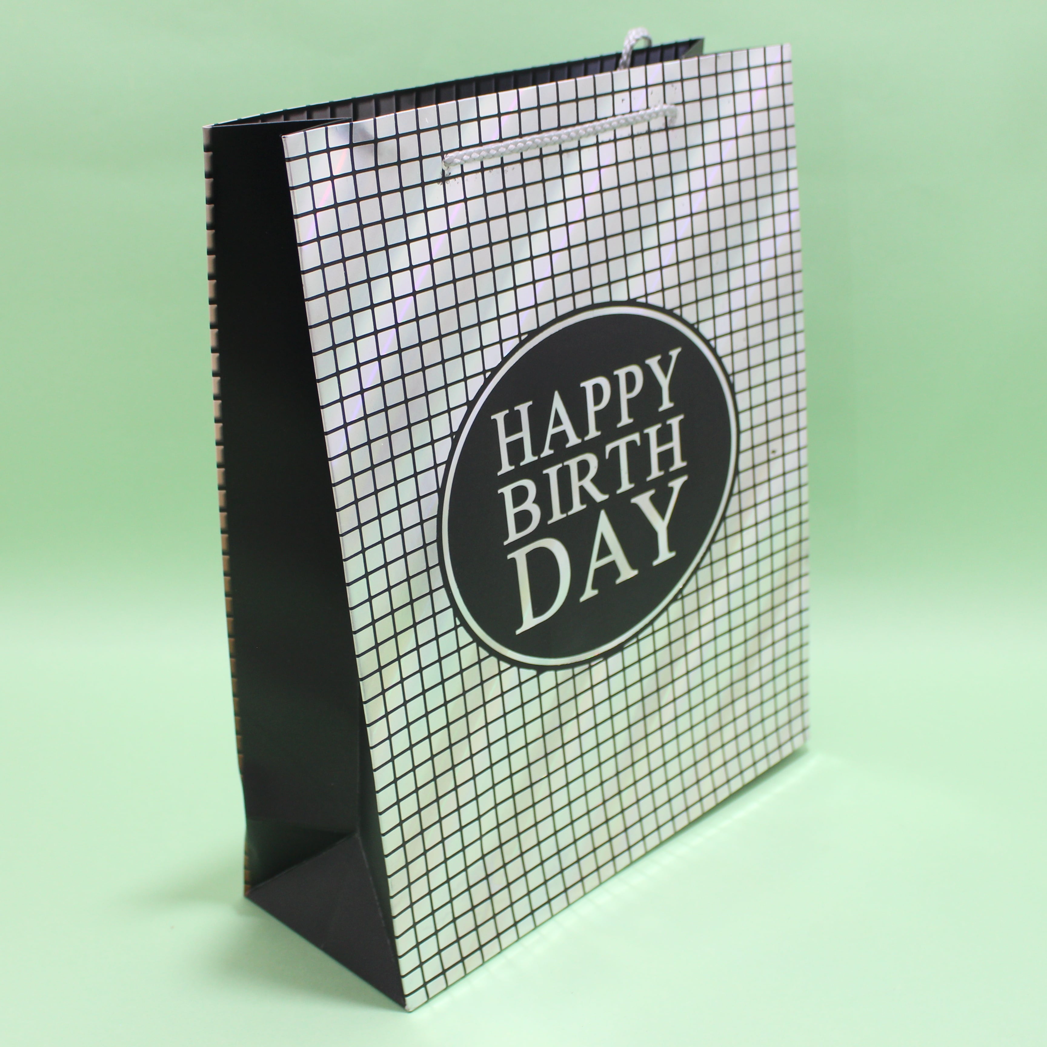 Bolsa de regalo mediana metalizada happ