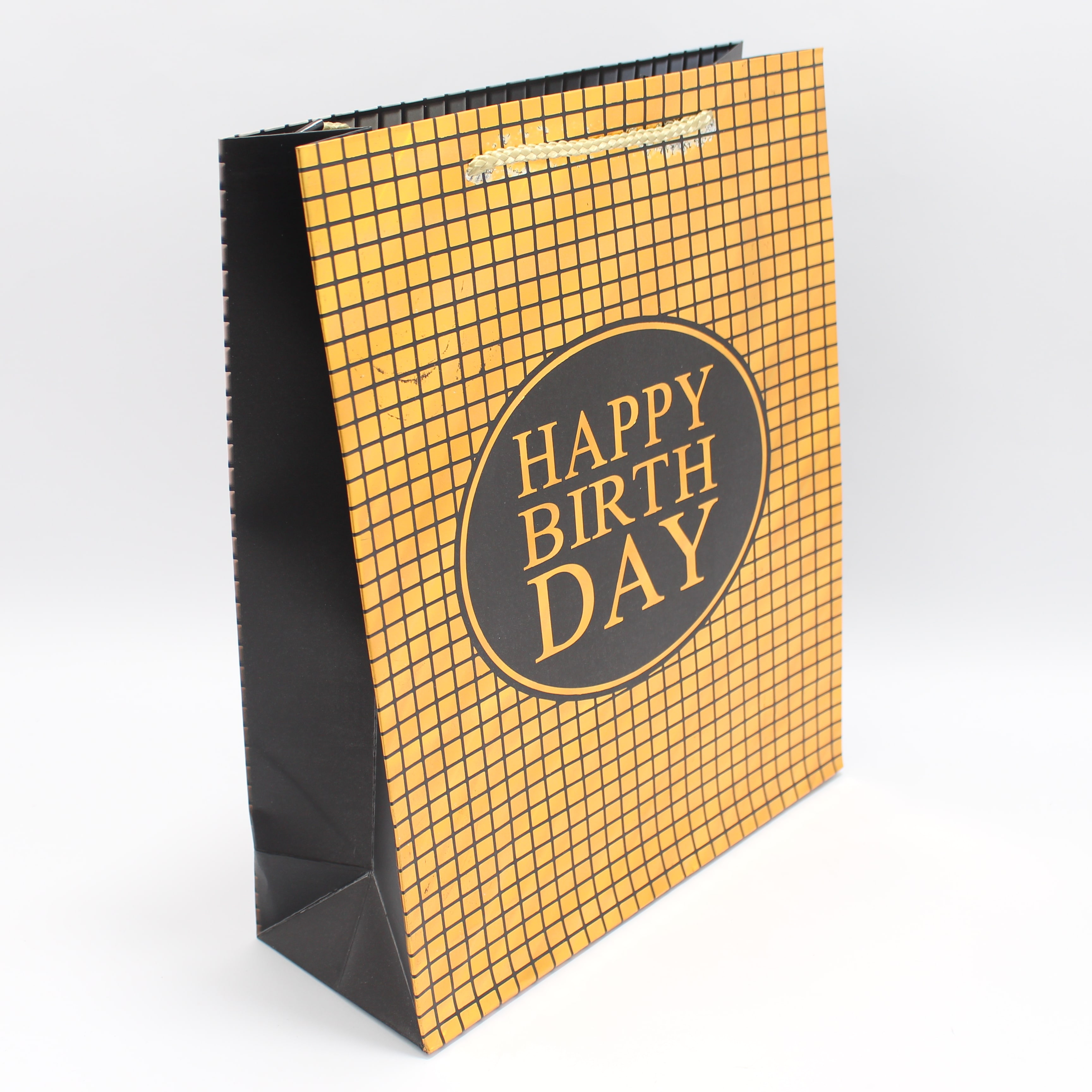 Miniatura 4 de Bolsa de regalo mediana metalizada happ