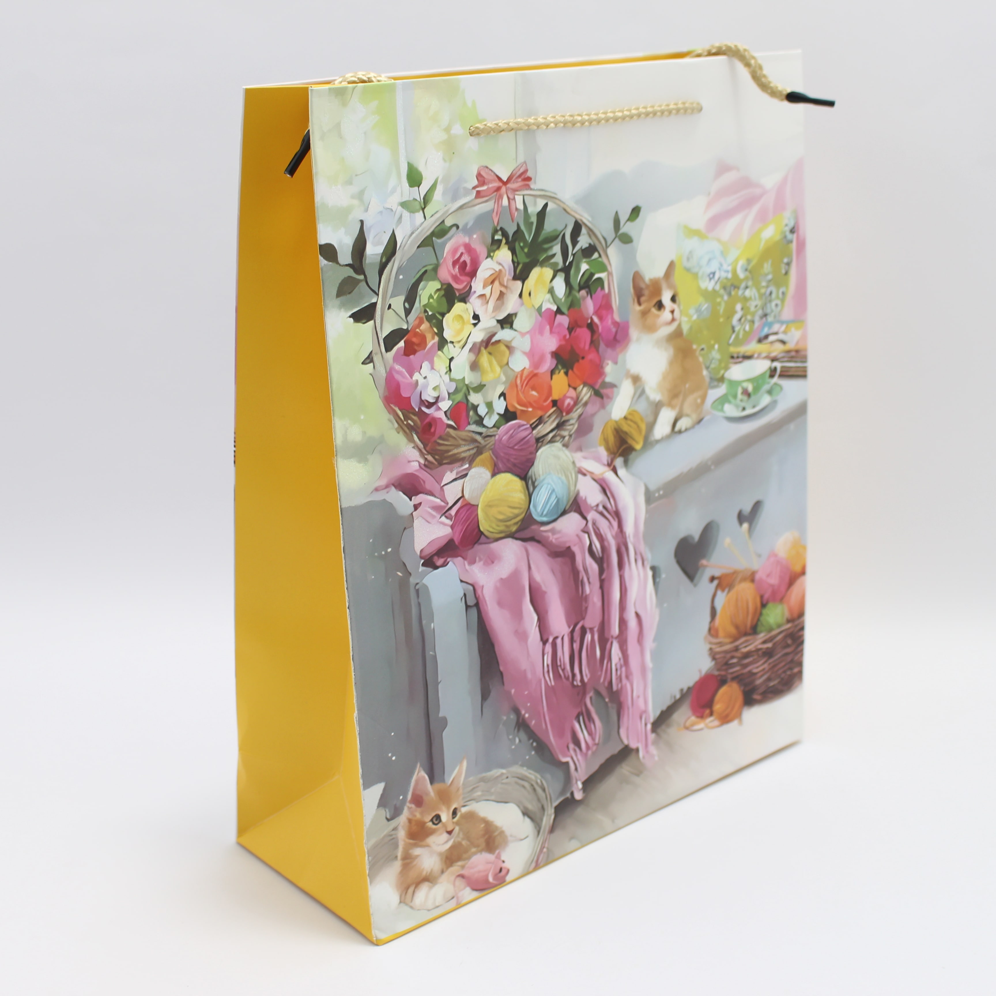 Miniatura 4 de Bolsa de regalo flores con escarcha