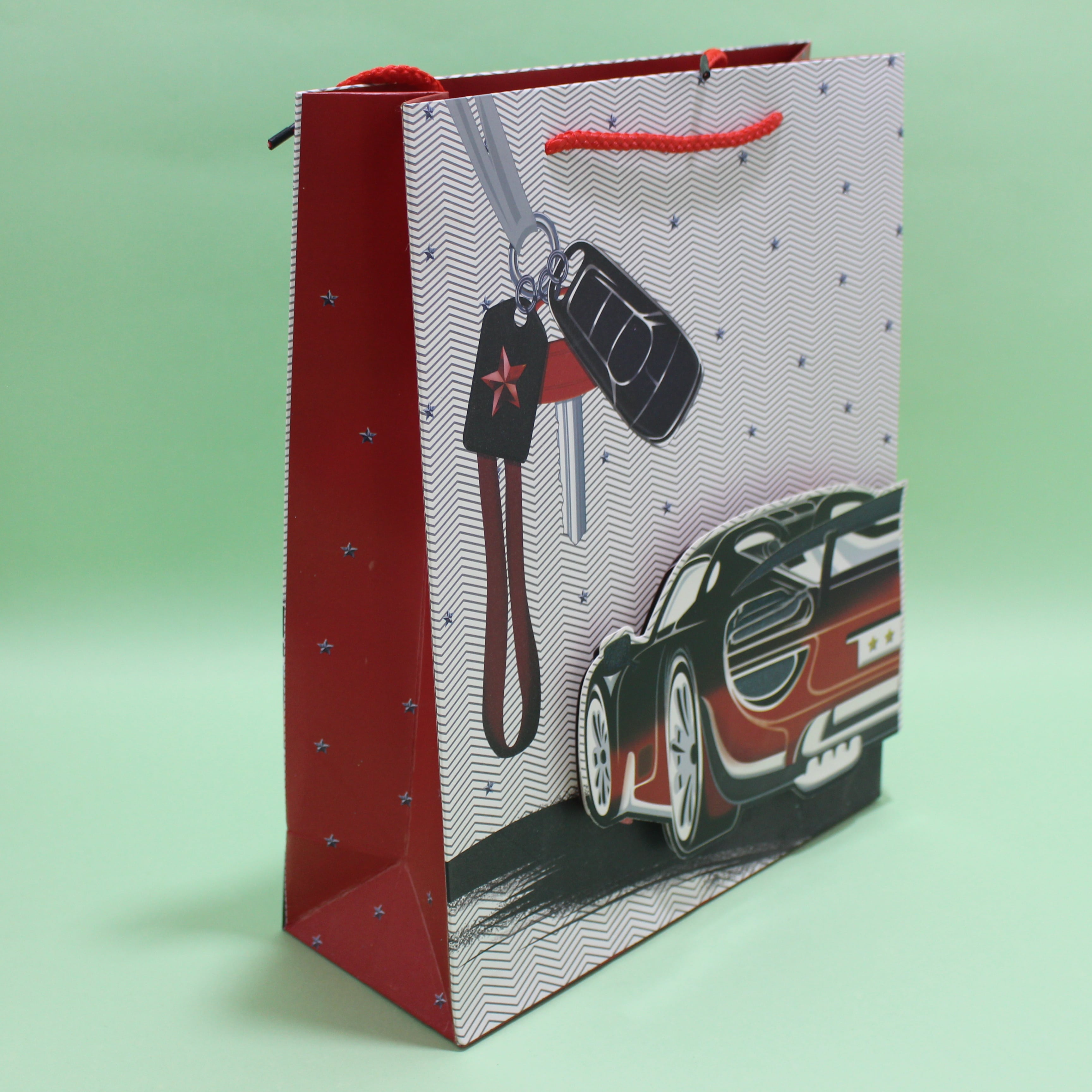 Miniatura 2 de Bolsa para regalo mediana rombos colore