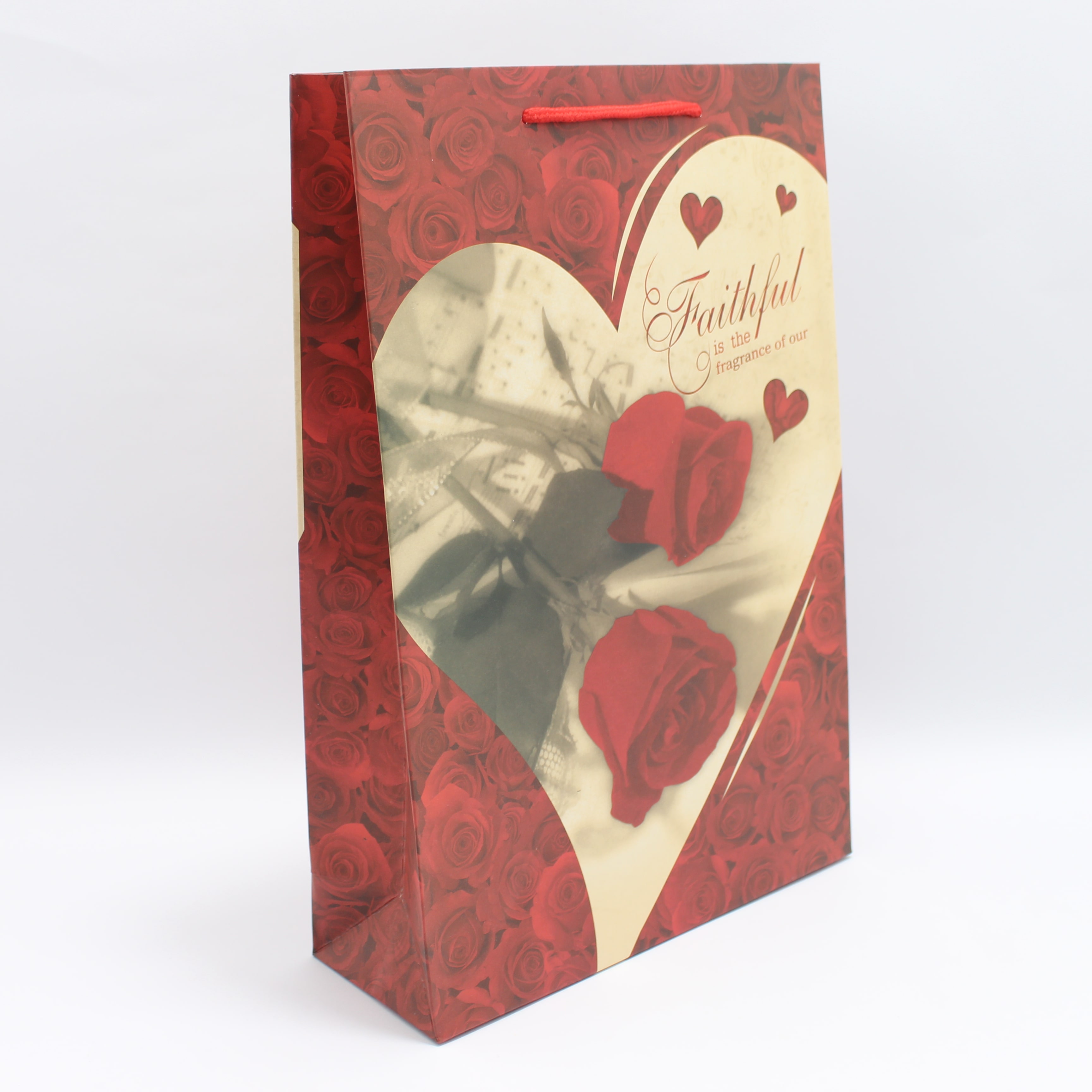 Bolsa  de regalo motivo rosas